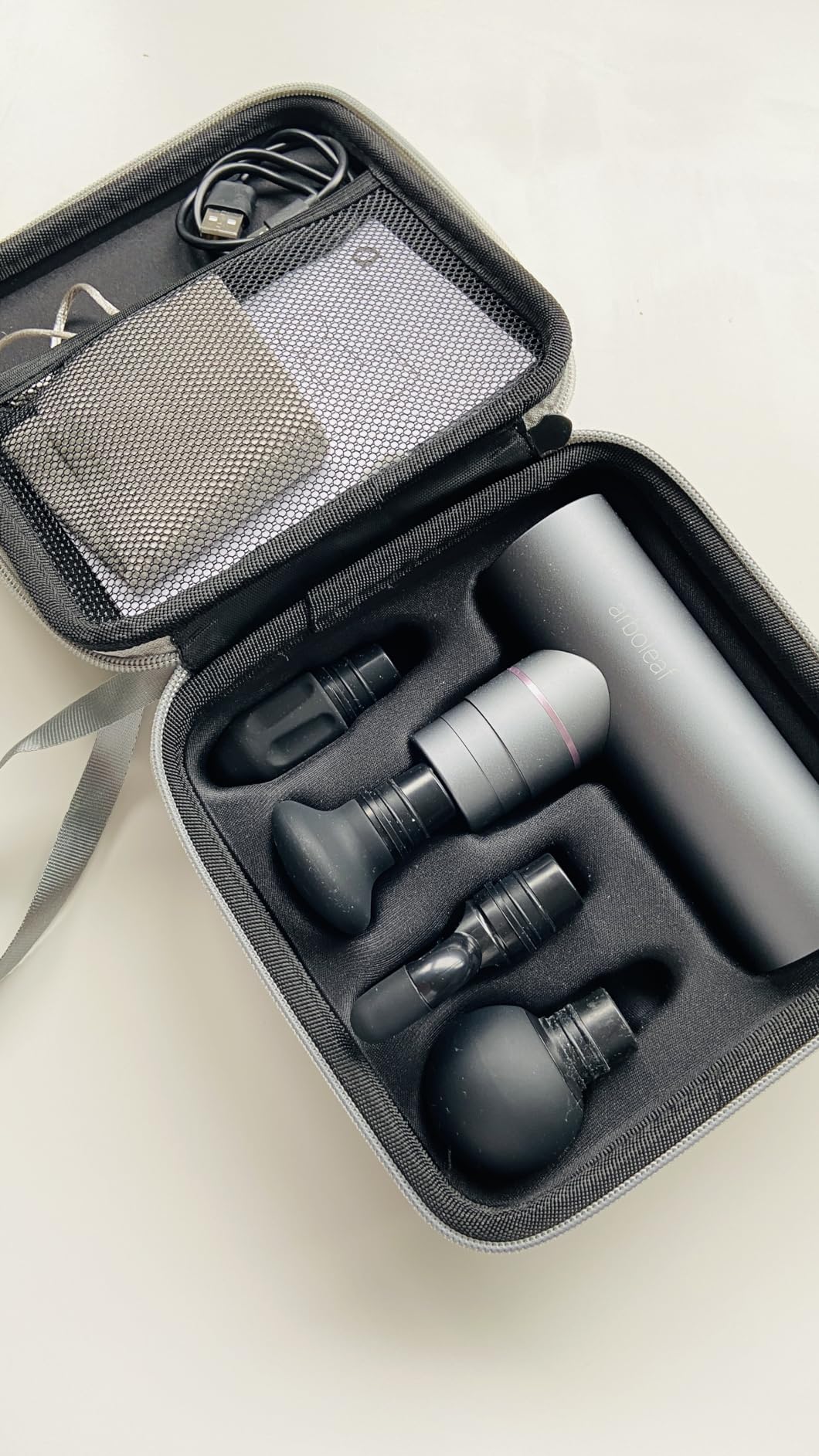 arboleaf Mini Massage Gun Deep Tissue, Portable Percussion Muscle Massager | Small Yet Powerful Full-Metal Design with a Quiet Brushless Motor for Deep Muscle Relief at Home, the Gym, or While Traveling customer photo 1