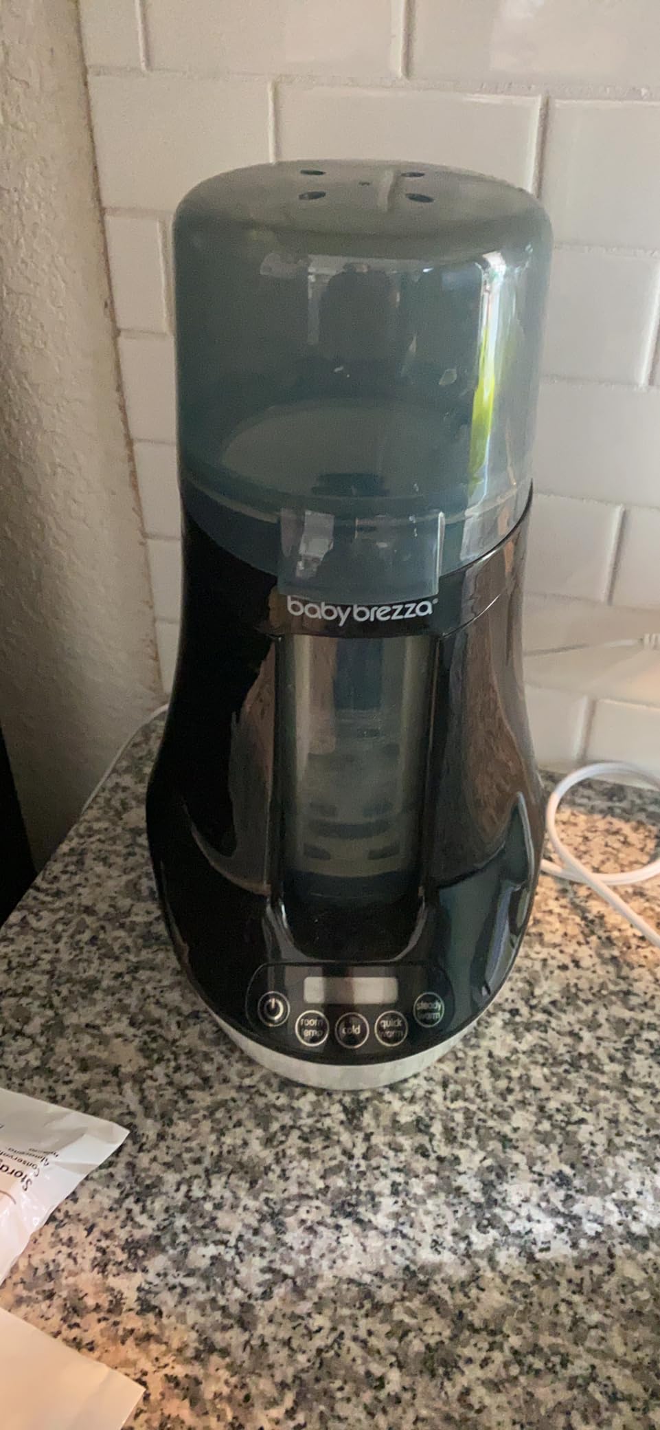 Baby Brezza Fast Baby Milk Warmer for All Bottles of Formula + Breastmilk | Distinct Temperatures for Safe Warming of Breastmilk or Formula - Universal Fit for All Bottles - Also Defrost Bags + Jars customer photo 1