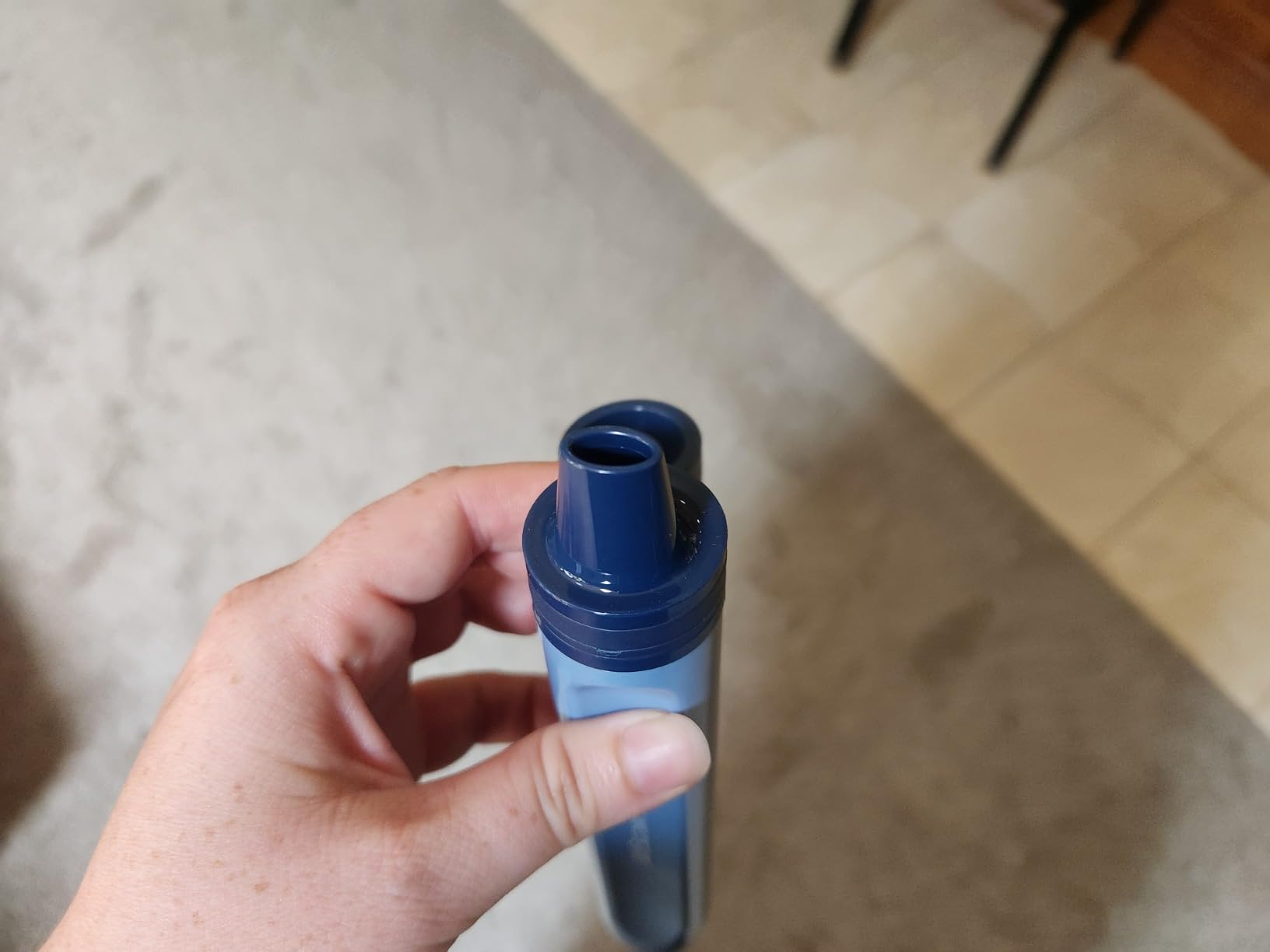 LifeStraw Peak Series Personal Water Filter for Hiking, Camping, Travel, and Emergency Preparedness, 1 Pack, Mountain Blue customer photo 2