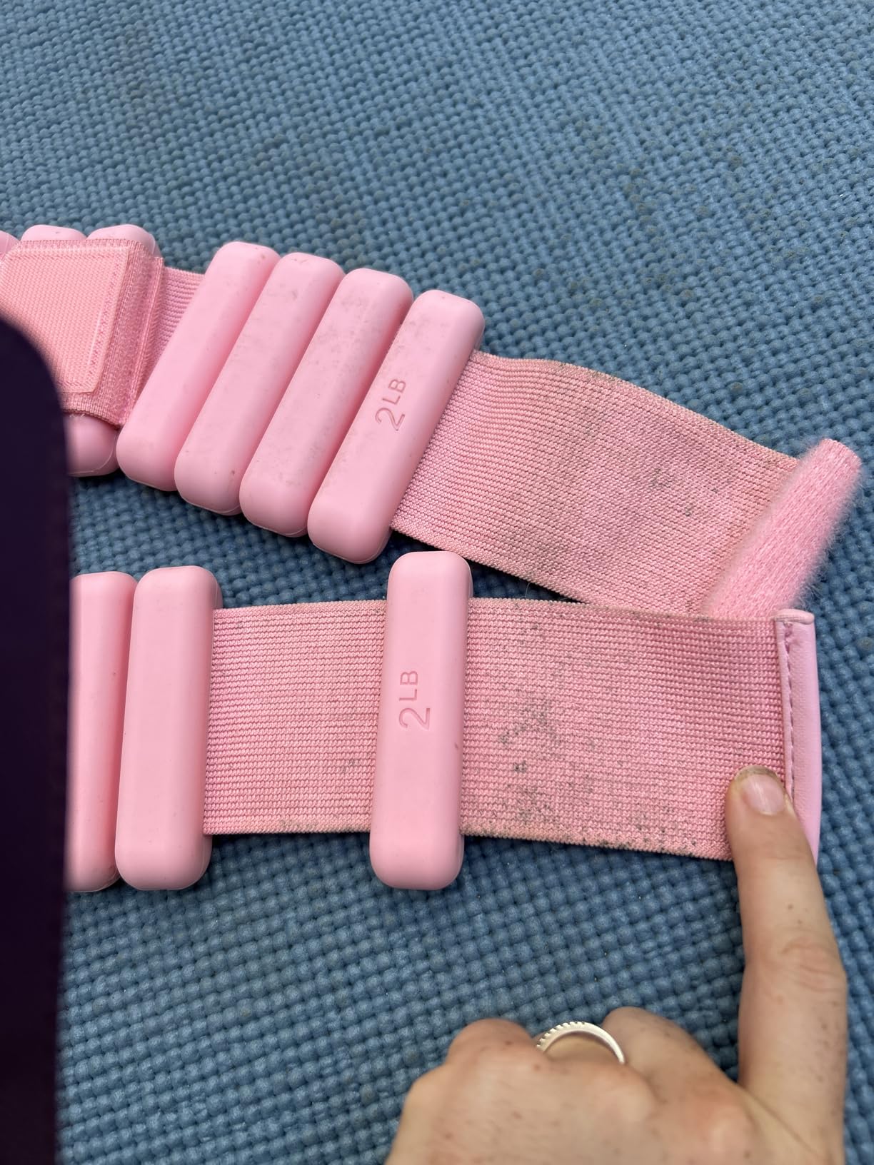 Bala Bangles Wrist & Ankle Weights for Women & Men, Home Gym Equipment | Adjustable Weighted Bands for Arm & Legs Workouts - Pilates, Yoga, Walking, Barre, & Strength Training Exercise customer photo 1