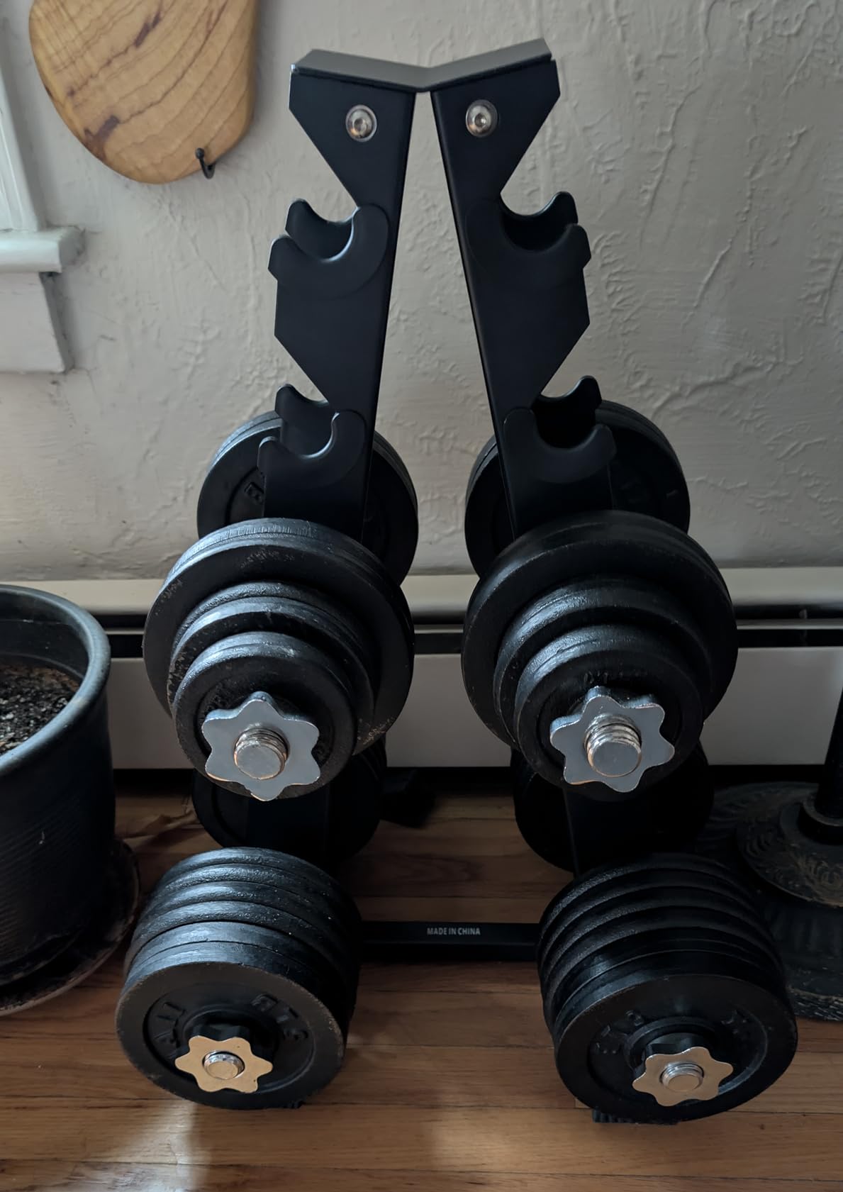 Dumbbell Rack Stand Only, Weight Rack for Dumbbells Compact A-Frame Home Gym Space Saver, 480/800 LBS Weight Capacity customer photo 1