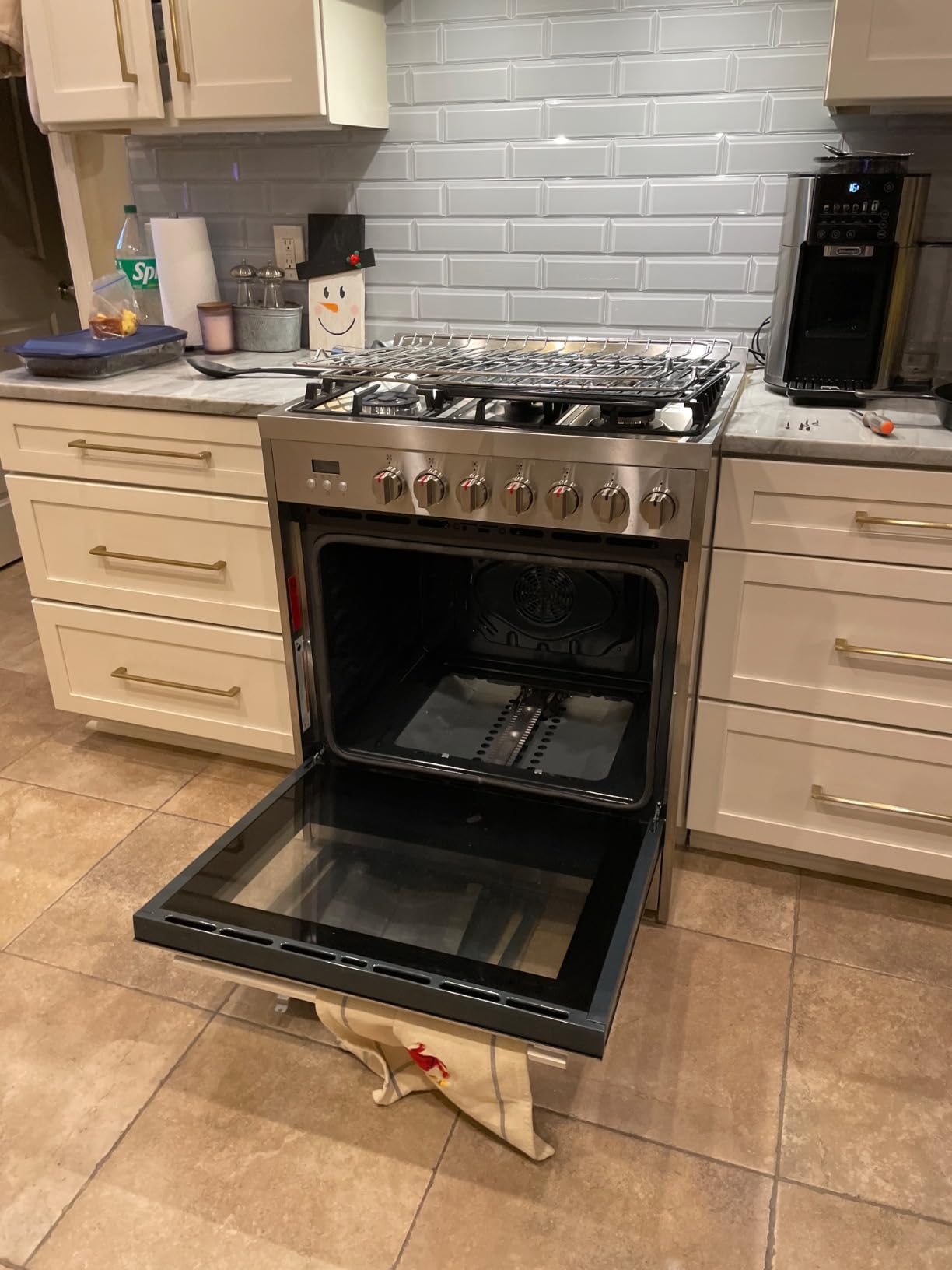 COSMO COS-305AGC 30 in. 5.0 cu. ft. Freestanding Single Oven Gas Range with 5 Burner Cooktop and Heavy Duty Cast Iron Grates in Stainless Steel customer photo 2