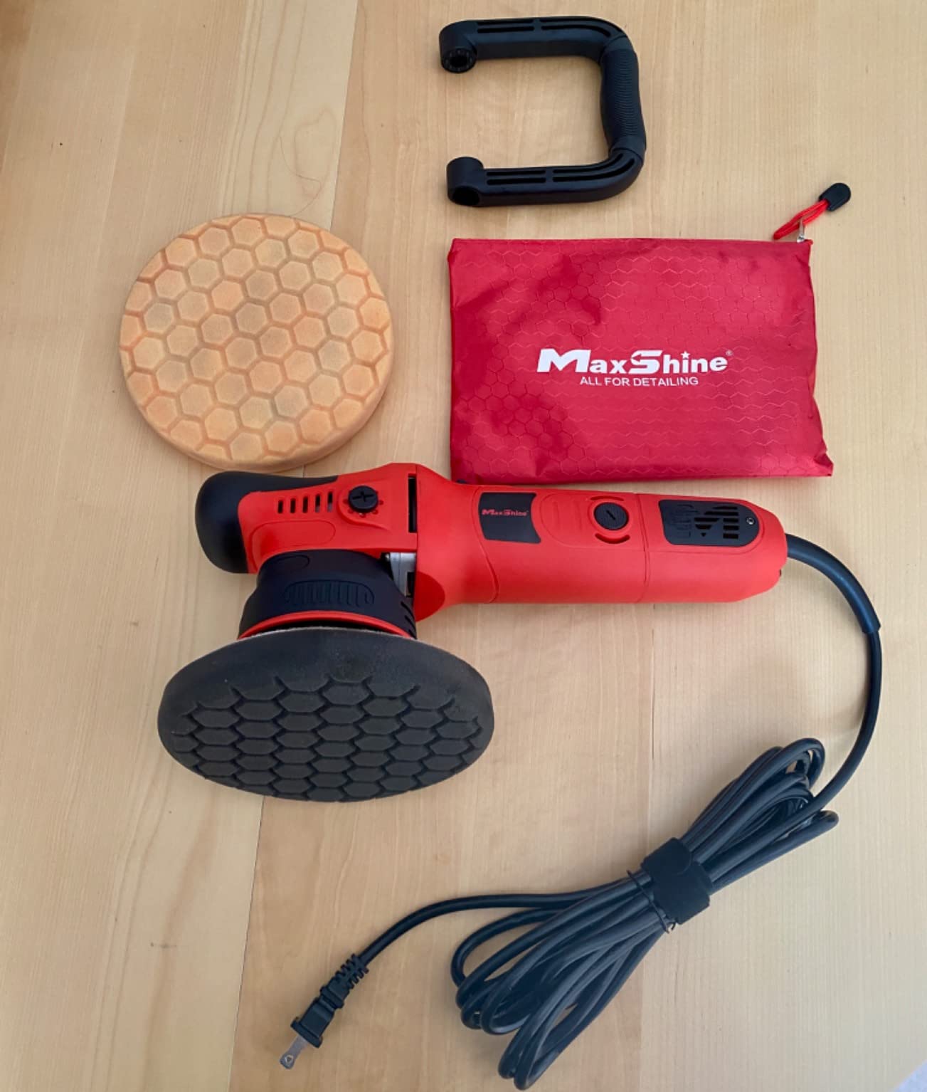 Maxshine M8S V2 Dual Action Polisher - 8mm Throw Random Orbital Buffer, 1000W Detailing Machine with 5