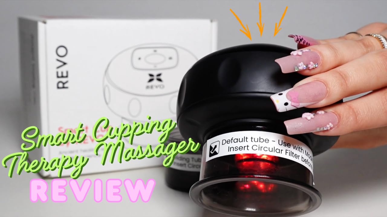 REVO The Original 4-in-1 Smart Cupping Massager with LED Light, Heat, Dynamic Suction & Vibration Massage, Portable Cordless Rechargeable Cupping Device for Body - 1 Pack customer photo 1