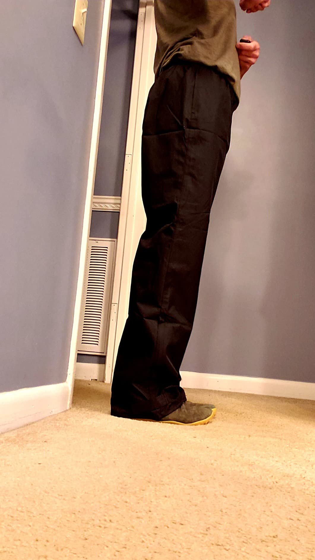 iCreek Women's Rain Pants Waterproof Breathable Lightweight Rain Over Pants customer photo 2