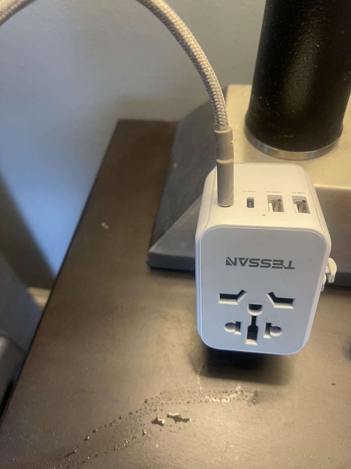 TESSAN Universal Travel Adapter 28W, International Power Adapter | Travel Adapter Worldwide, 3 USB C 2 USB A Ports, US to European UK Italy Ireland New Zealand, Type C G A I Plug customer photo 1