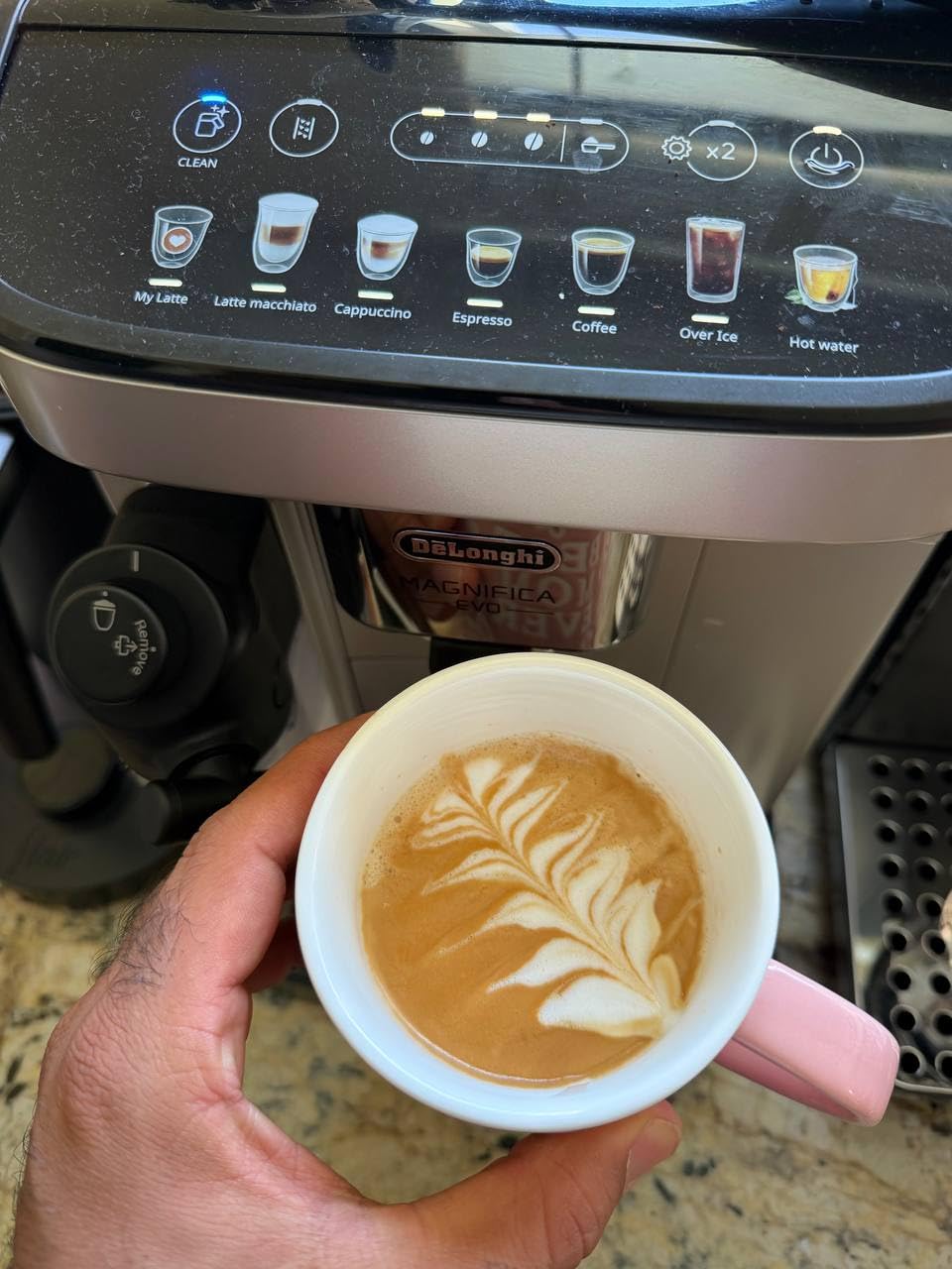 De'Longhi Magnifica Evo Automatic Espresso Machine, Milk Frother, Silver | #1 Worldwide Espresso Machine Maker, 7 One-Touch Recipes, Frother, Built-In Grinder, Craft Personalized Signature Drink customer photo 1