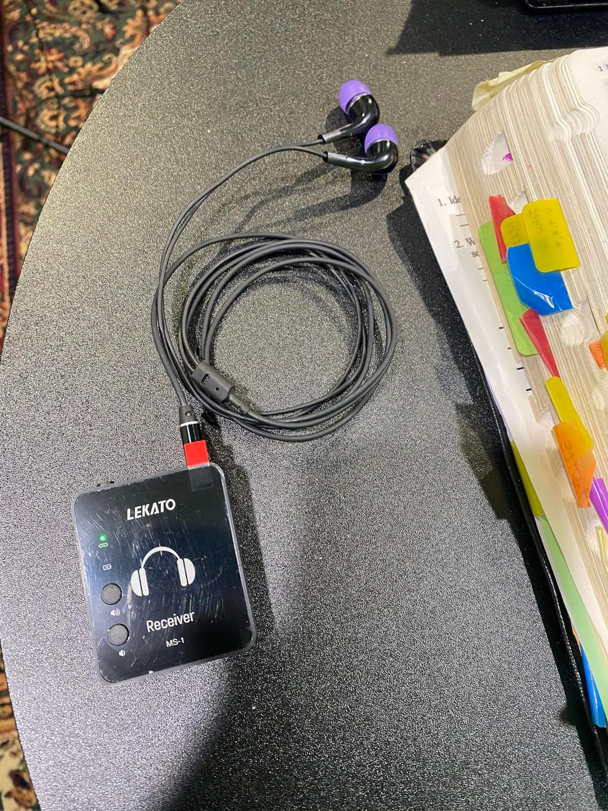 LEKATO Wireless in Ear Monitor System 2.4GHz, Stereo in-Ear Monitoring with Transmitter Receiver Clip-On, One to Many, Auto-Pairing, Wireless IEM for Band Rehearsal, Studio, Church, Small Gigs (MS-1) customer photo 1
