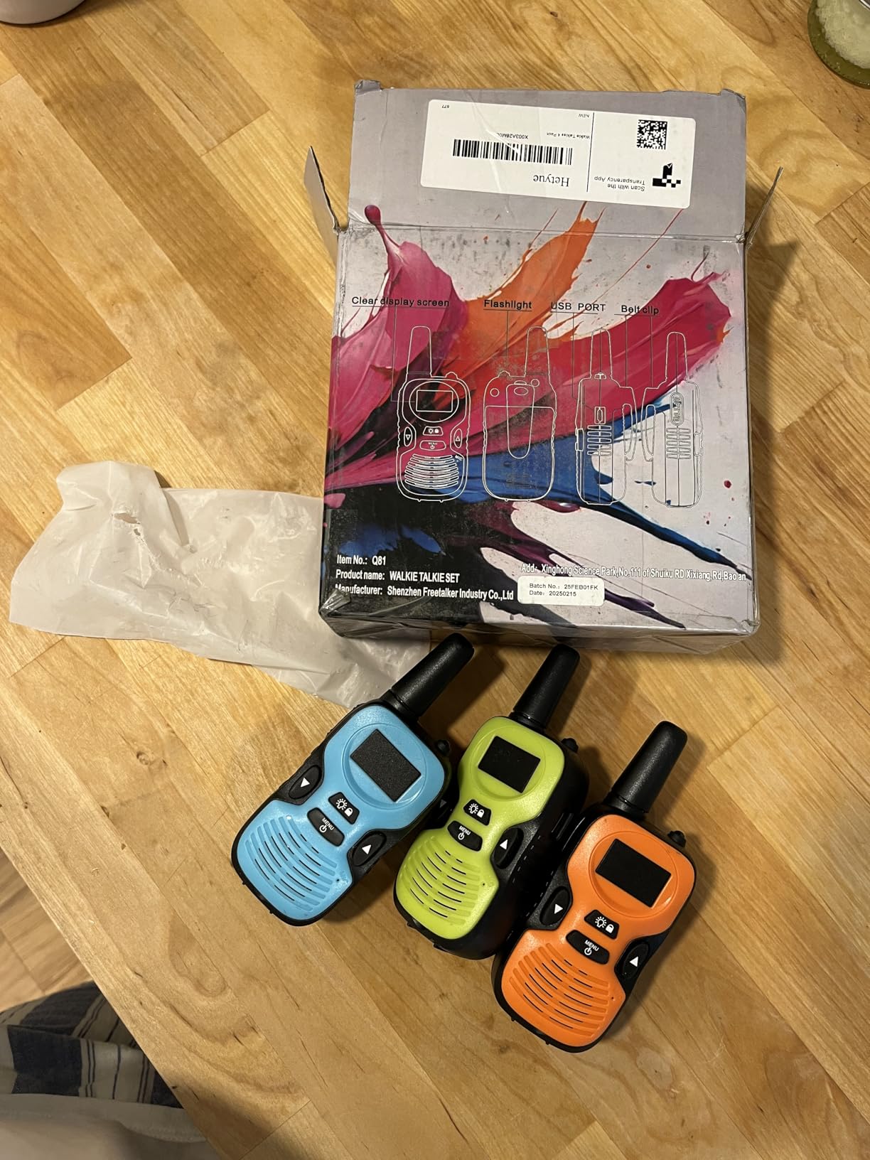 Walkie Talkies for Kids Long Range: 4 Pack 4-Color Replaceable Back Shell | 3-Mile Range Outdoor Camping Toys with Backlit LCD Flashlight for Boys and Girls Ages 6-8 - Christmas and Birthday Gifts customer photo 1