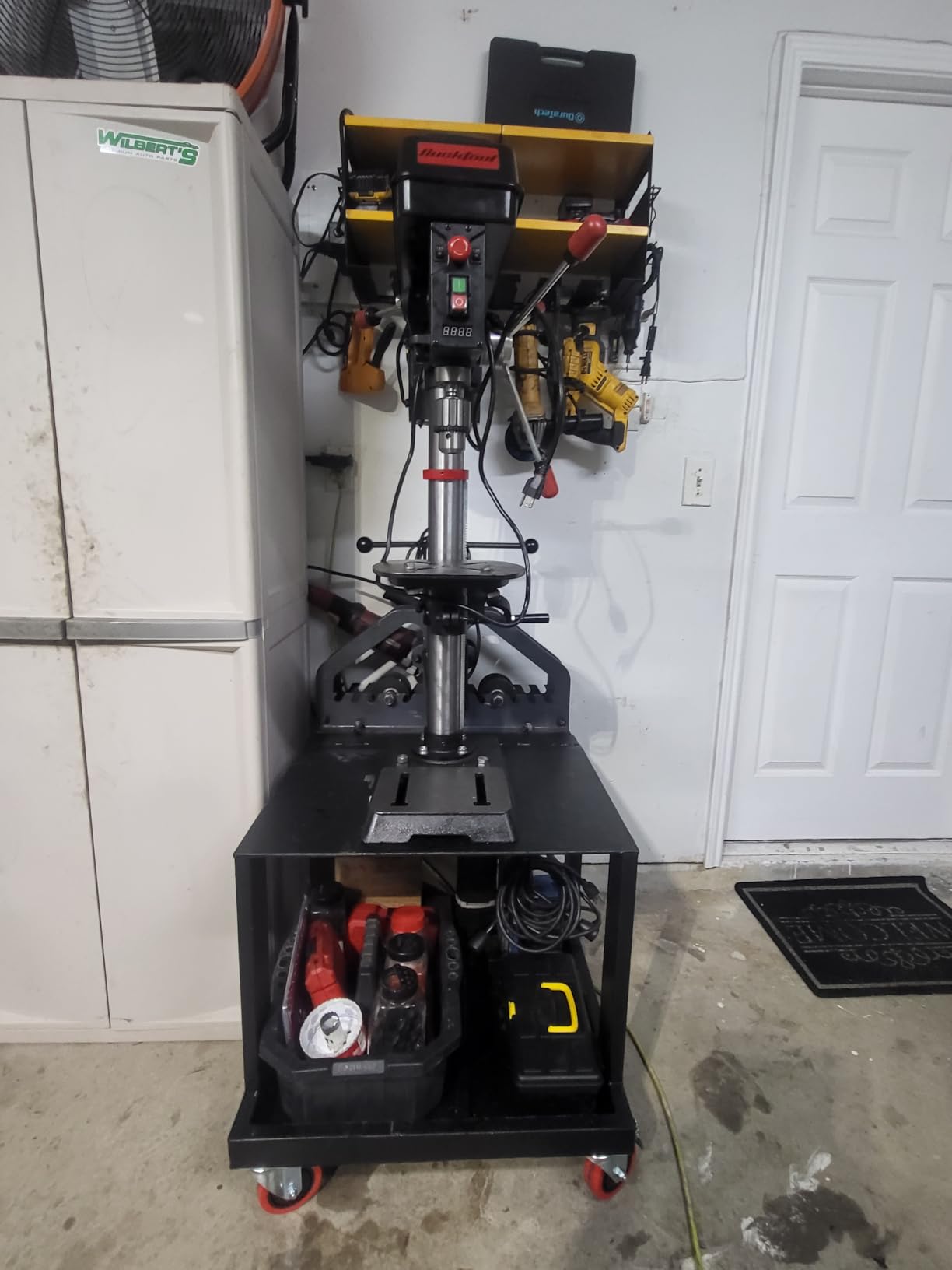 BUCKTOOL 12-Inch Benchtop Drill Press, 580-3200 RPM, 6.2A 3/4 HP Motor, 2-Inch Spindle Travel, Keyed Chuck, Laser and Work Light customer photo 2