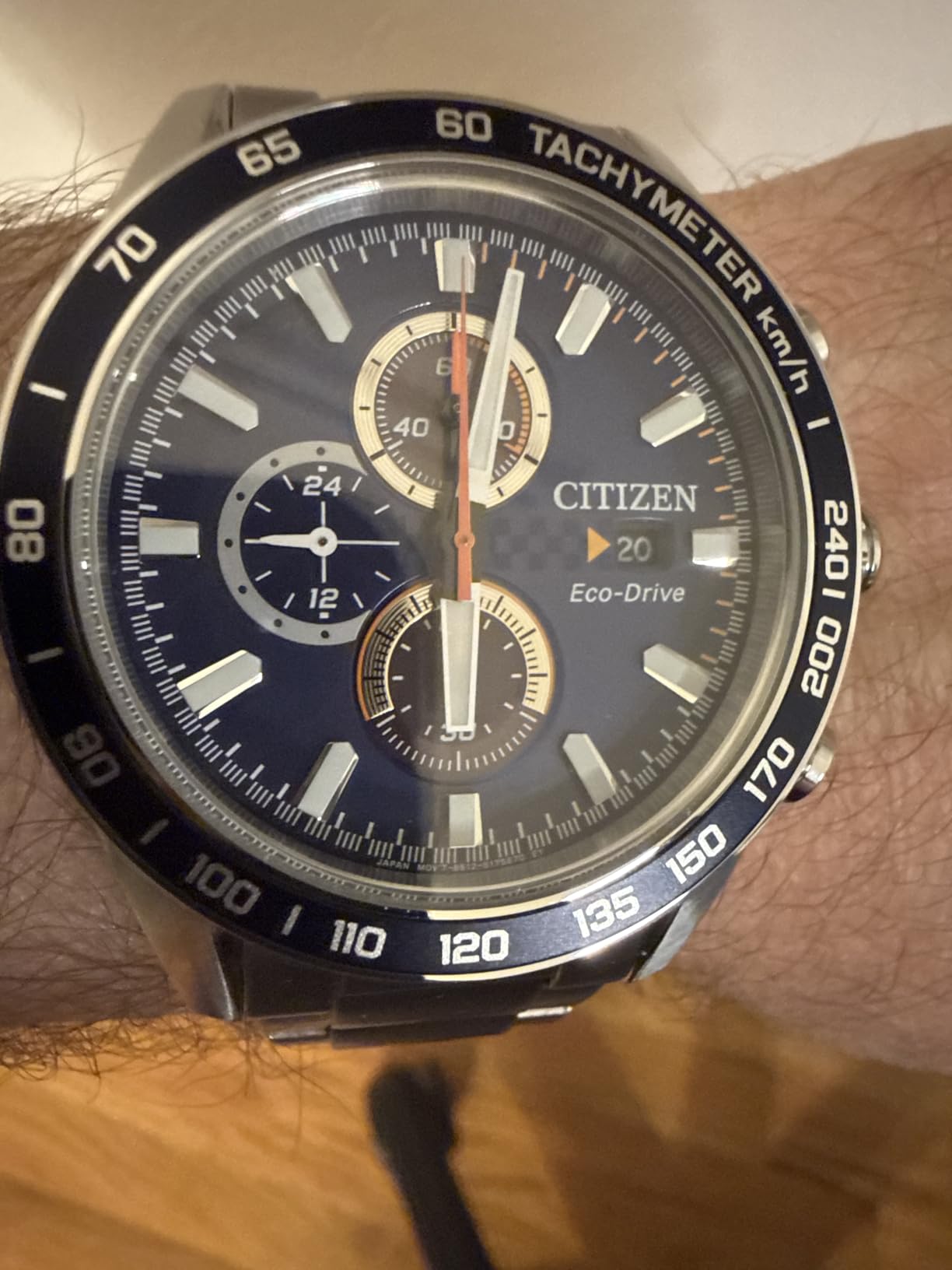 Citizen Men's Sport Casual Brycen Eco-Drive Chronograph Stainless Steel Watch customer photo 1