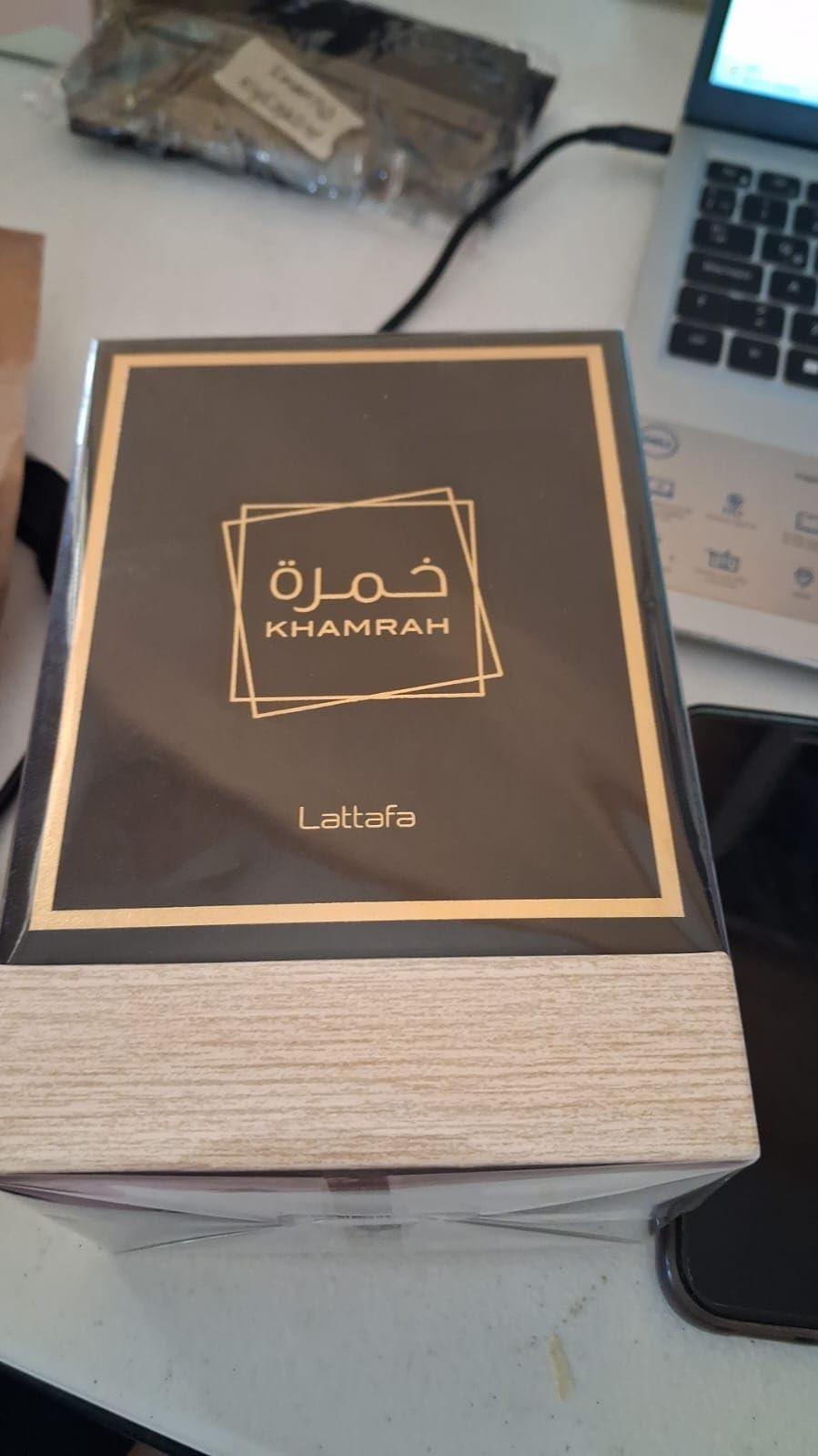 Lattafa Khamrah - Vanilla, Warm Spicy, Amber, Cinnamon - Eau de Parfum Long-Lasting Fragrance for Unisex, 3.40 Ounce / 100 ml customer photo 2