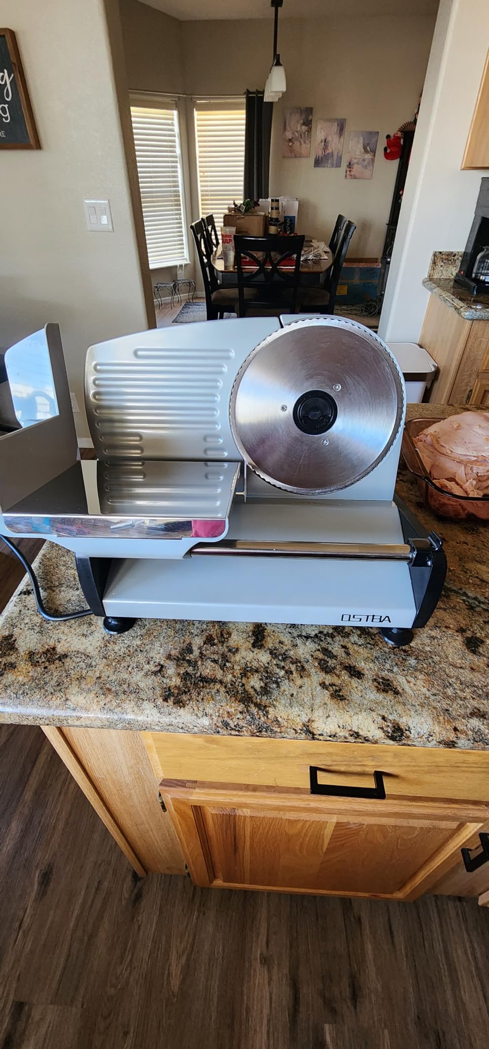 OSTBA Electric Meat Slicer with Two 7.5