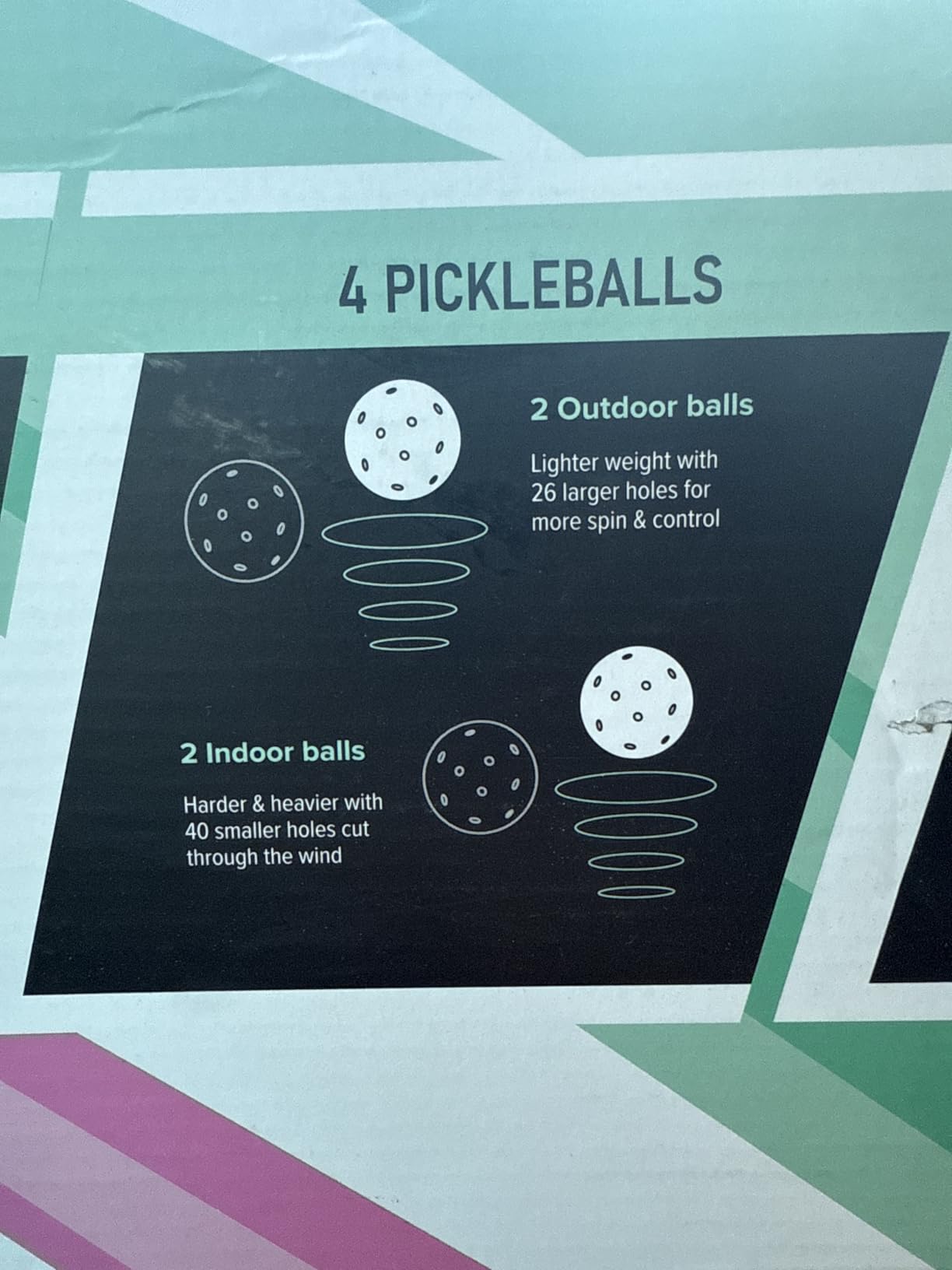 JOOLA Pickleball Paddles Set of 2 - Multiple Colors - Reinforced Fiberglass Surface - Lightweight, Durable, Beginner-Friendly Racket Design - Set Includes Balls & Bag - USAP Approved customer photo 2