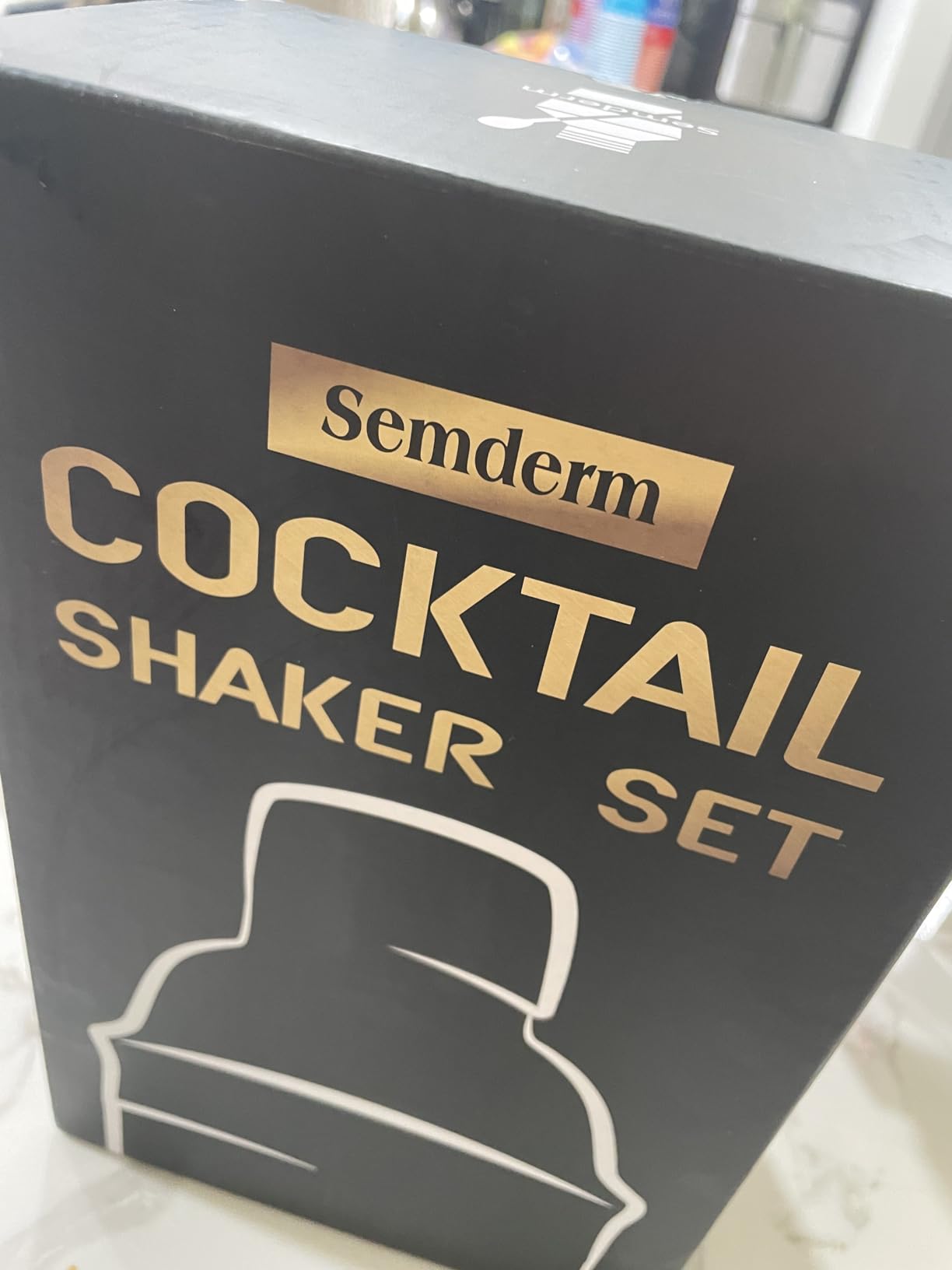 Cocktail Shaker Set, 18/8 Food-Grade Stainless Steel Mixology Bartender Kit 10-Piece Bar Tools with Stylish Bamboo Stand - Rust-Proof & Dishwasher Safe - Professional Martini Shaker Gift for Men, Dad customer photo 1