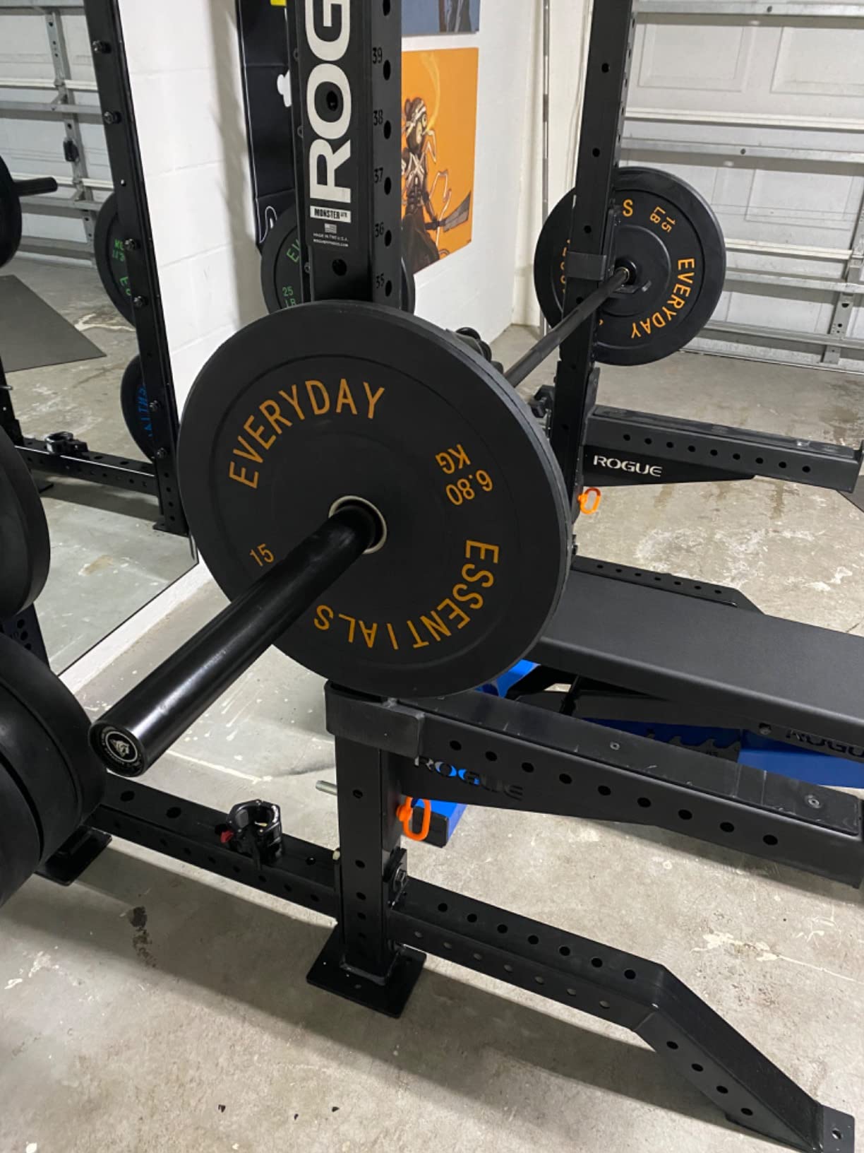 LIONSCOOL 7FT Olympic Barbell for Weightlifting, Power Lifting, 2 Inch Strength Training Bar for Squats, Deadlifts, Presses, Rows, Curls - 700lbs/1000lbs/1500lbs Capacity customer photo 1
