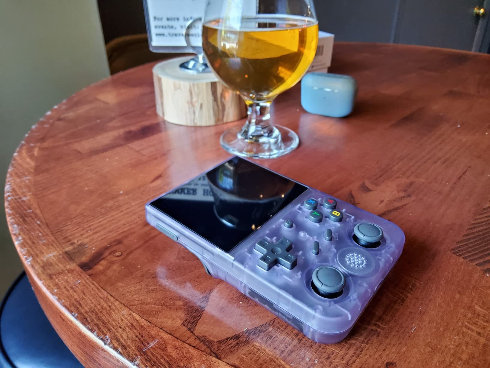 Voacle Anbernic RG353V Retro Handheld Game Console, Dual OS Android 11 and Linux System Support 5G WIFI 4.2 Bluetooth Moonlight Streaming TV Output 64G SD Card 4452 Games (RG353V-Purple) customer photo 1