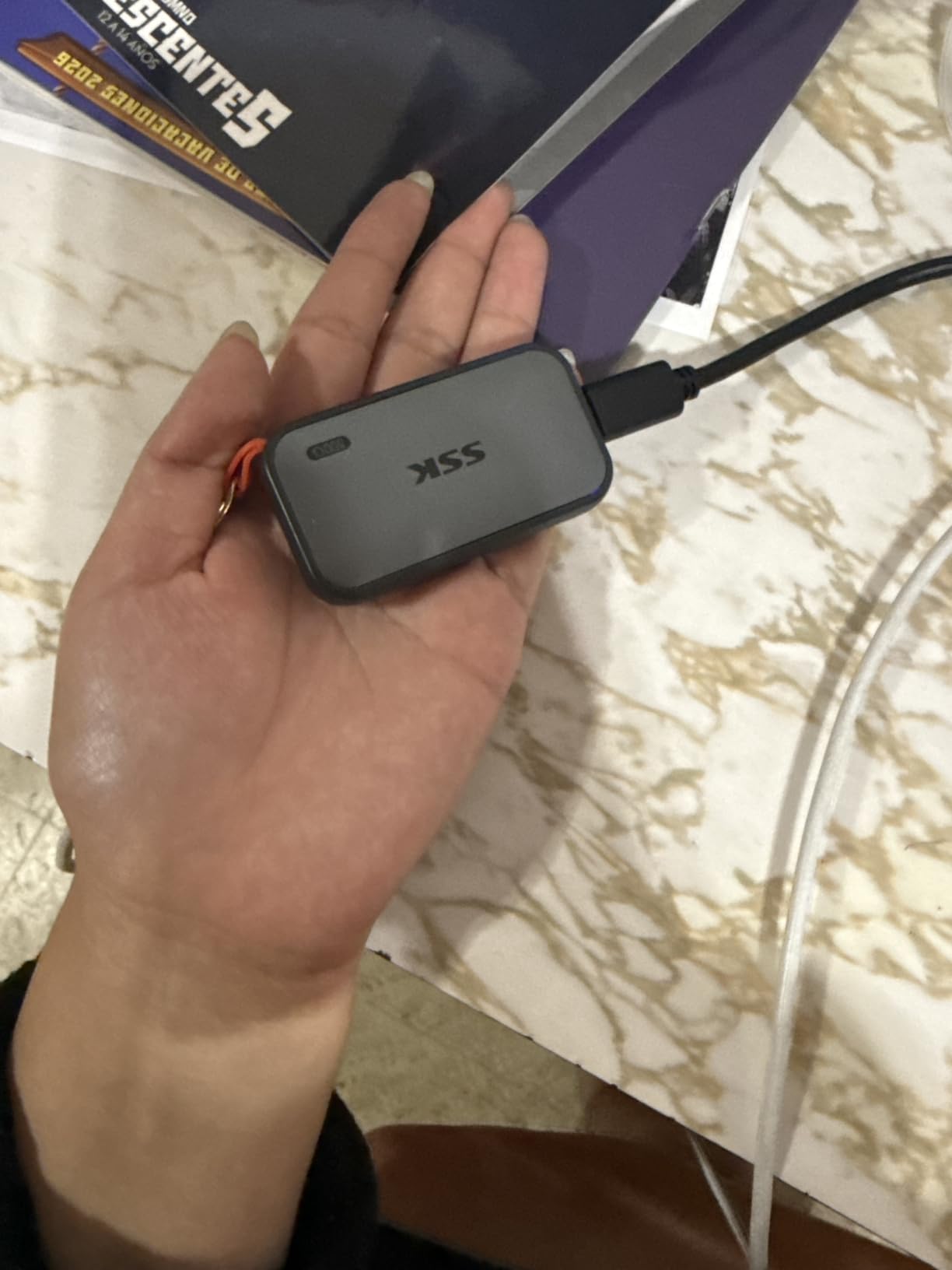 SSK Portable SSD 1TB External Solid State Hard Drive USB C Up to 1050MB/s customer photo 1