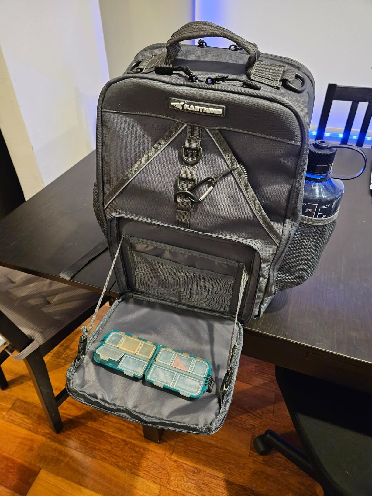 KastKing KarryAll Fishing Backpack with Rod Holder 4 Tackle Boxes, 40/26L customer photo 2