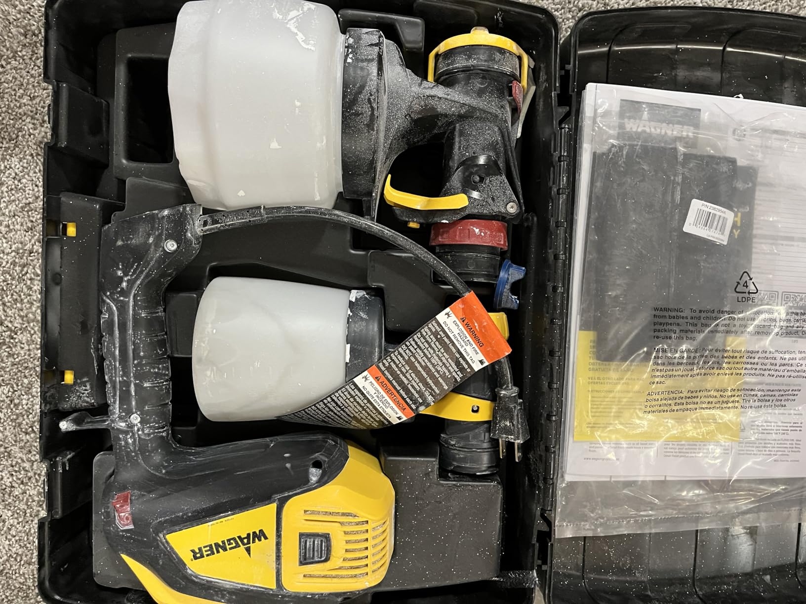 Wagner Spraytech FLEXiO 595 Handheld HVLP Paint and Stain Sprayer | Includes iSpray and Detail Finish nozzles and sprays most unthinned latex with adjustable controls. customer photo 1