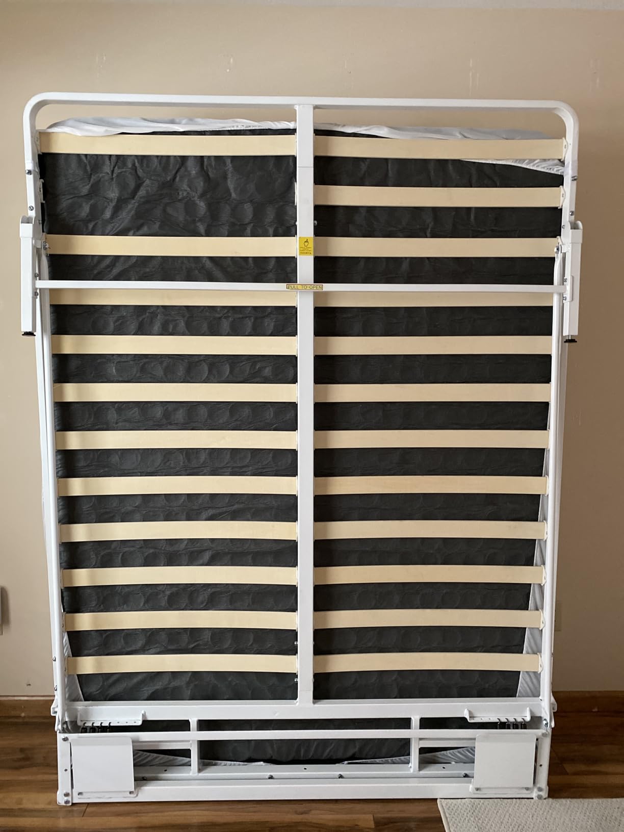 Wilding Wallbeds Murphy Bed Frame Queen DIY Hardware Kit Vertical Wall Bed | Life-Time Warranty, Includes 100% Real Wood Slats, 100% Powder-Coated Steel, Supports 1500lbs customer photo 2
