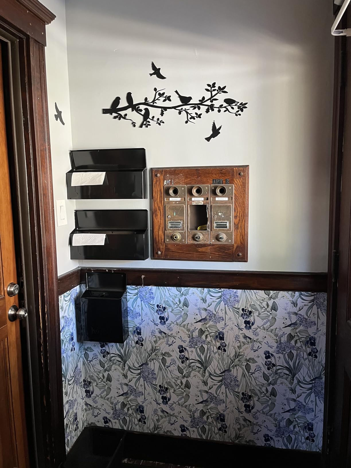 ARCHITECTURAL MAILBOXES Townhouse Galvanized Steel, Wall-Mount Mailbox, Black Small customer photo 2