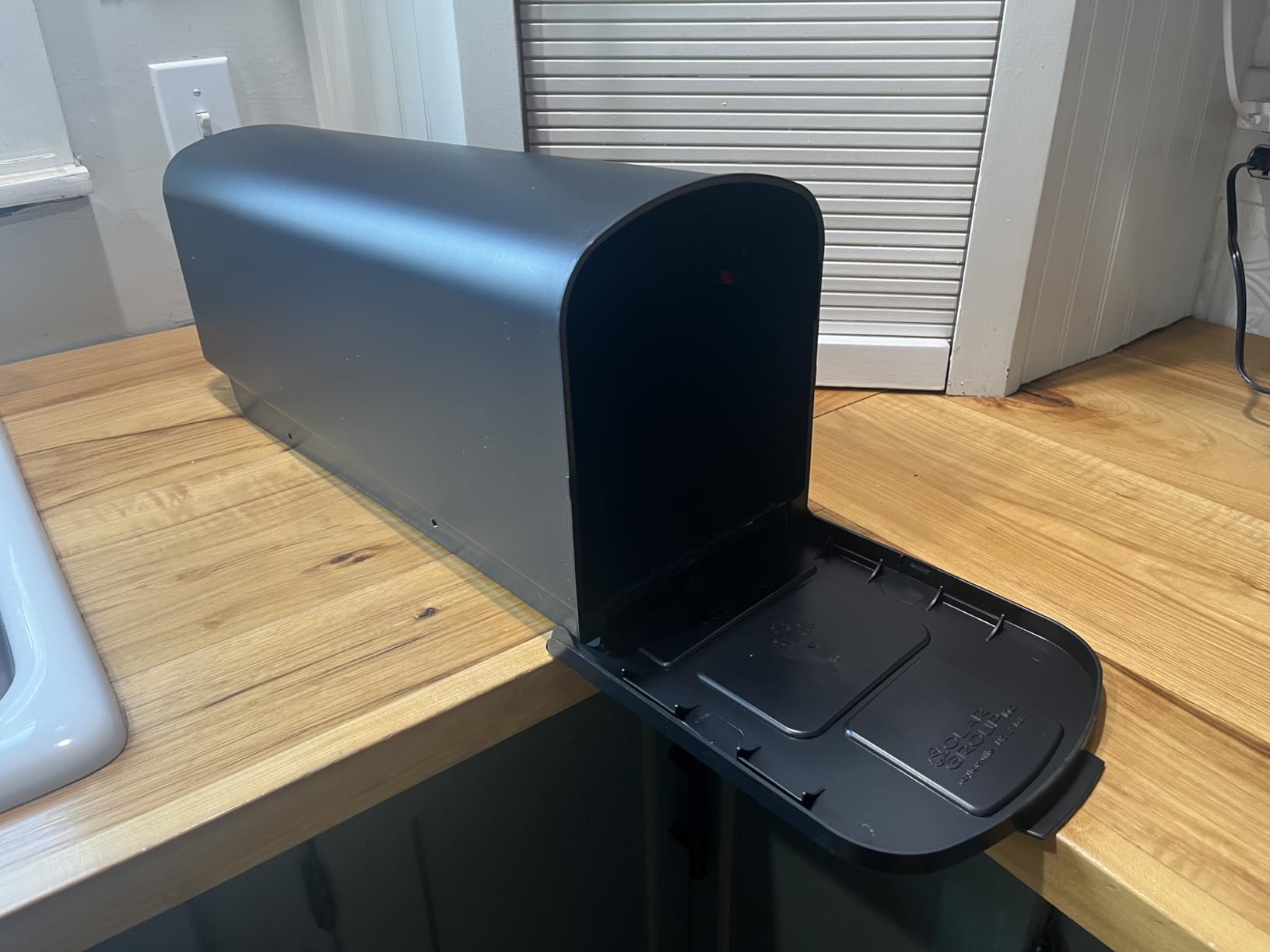 Architectural Mailboxes Parsons Post Mount Mailbox, Black, Medium | Durable plastic build with weather-resistant outdoor construction. USPS approved. customer photo 2