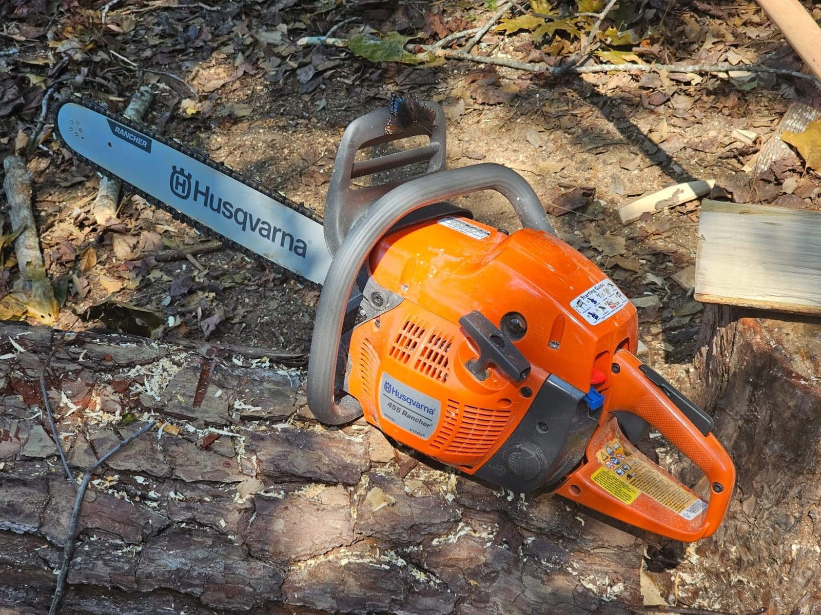 Husqvarna 455 Rancher Gas Chainsaw, 55-cc 3.5-HP, 2-Cycle X-Torq Engine, 20 Inch customer photo 1