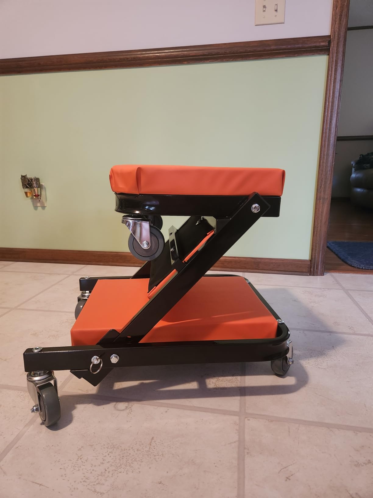 Pro-Lift Foldable Z Creeper - 2-in-1 Rolling Folding Car Creeper & Seat - 40