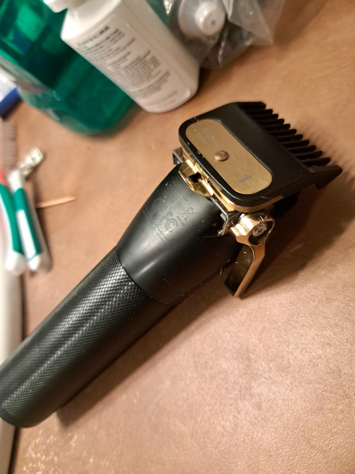 Novah Professional Hair Clippers for Men, Professional Barber Clippers and Trimmer Set, Mens Cordless Hair Clipper for Barbers Haircut Fading Kit Fade - Gold customer photo 1