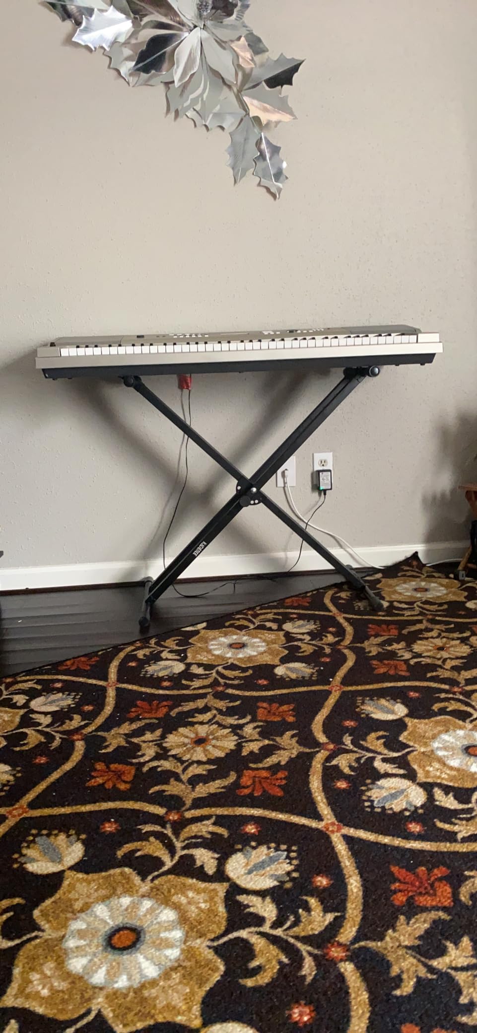Kadence NK13RD Touring Series 3kg Double-X Keyboard Stand | Heavy-Duty Frame & Secure Locking Clutch | Dual-Braced X Design | Ideal for Stage Performance | Matte Red Finish customer photo 2