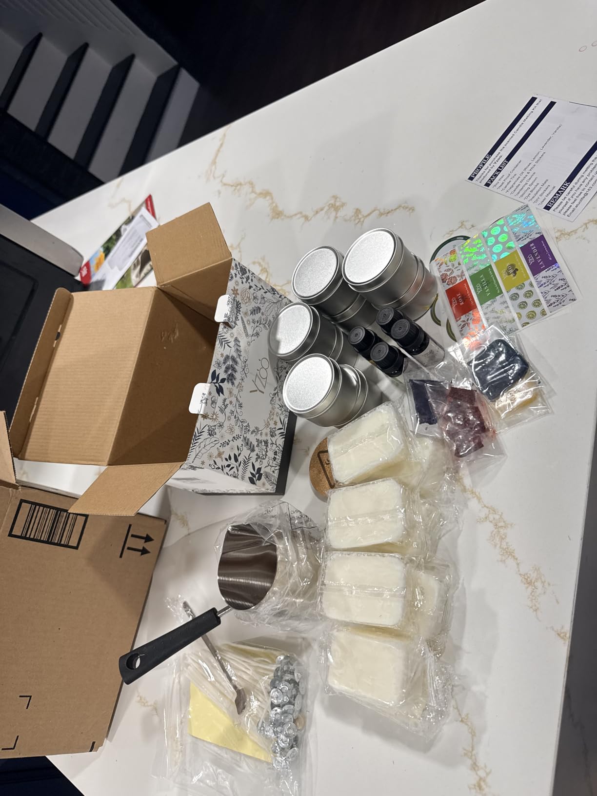 Complete Candle Making Kits for Adults Beginners, DIY Candle Making Supplies Include Soy Wax,Wax Melter,Scents,Dyes,Wicks,Wicks Sticker,Candle Tins & More-Full Candle Maker Set - Arts & Crafts Kits customer photo 2