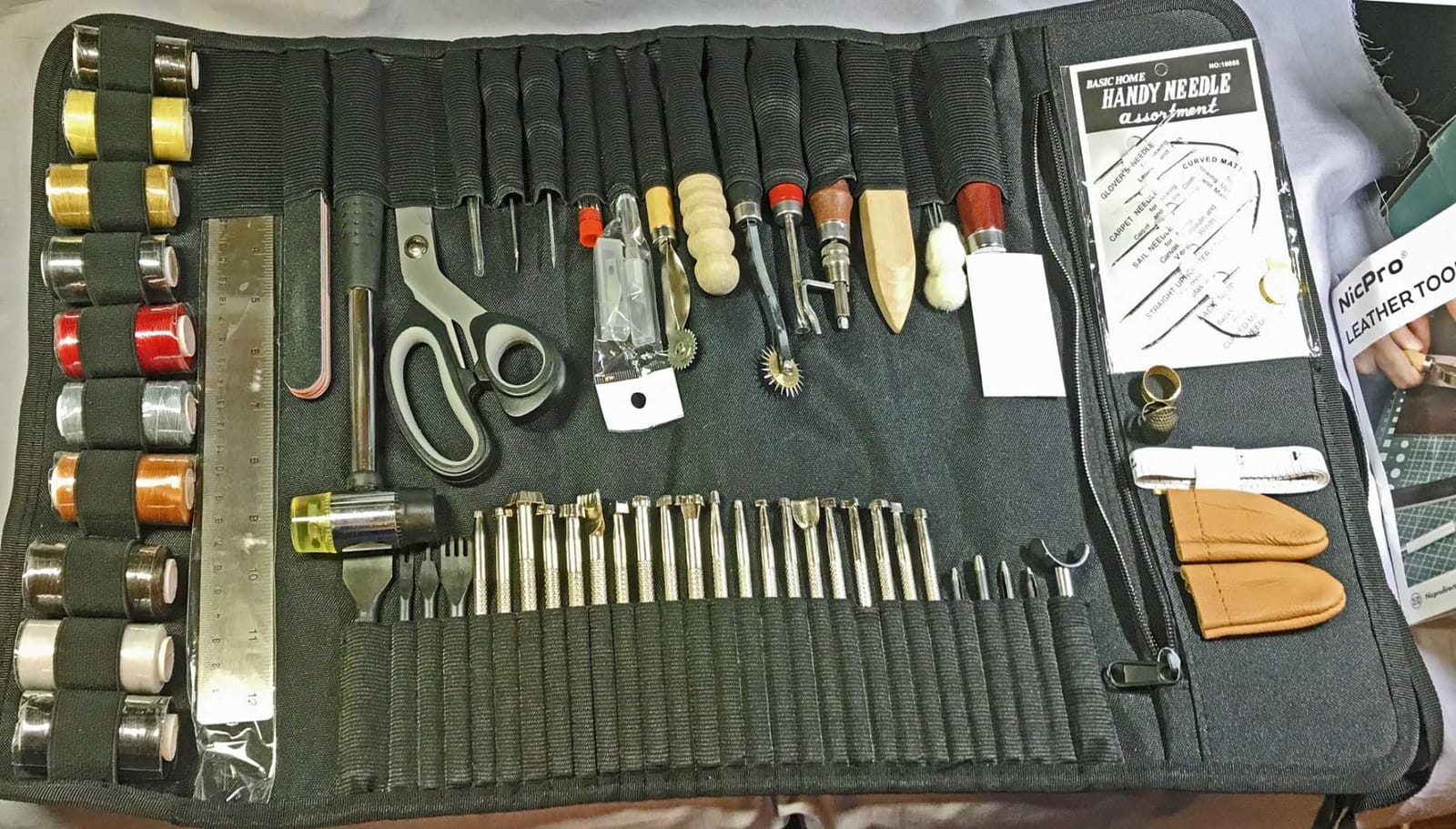 Nicpro 85PCS Leather Tooling Beginner Kit with Custom Storage Bag customer photo 1