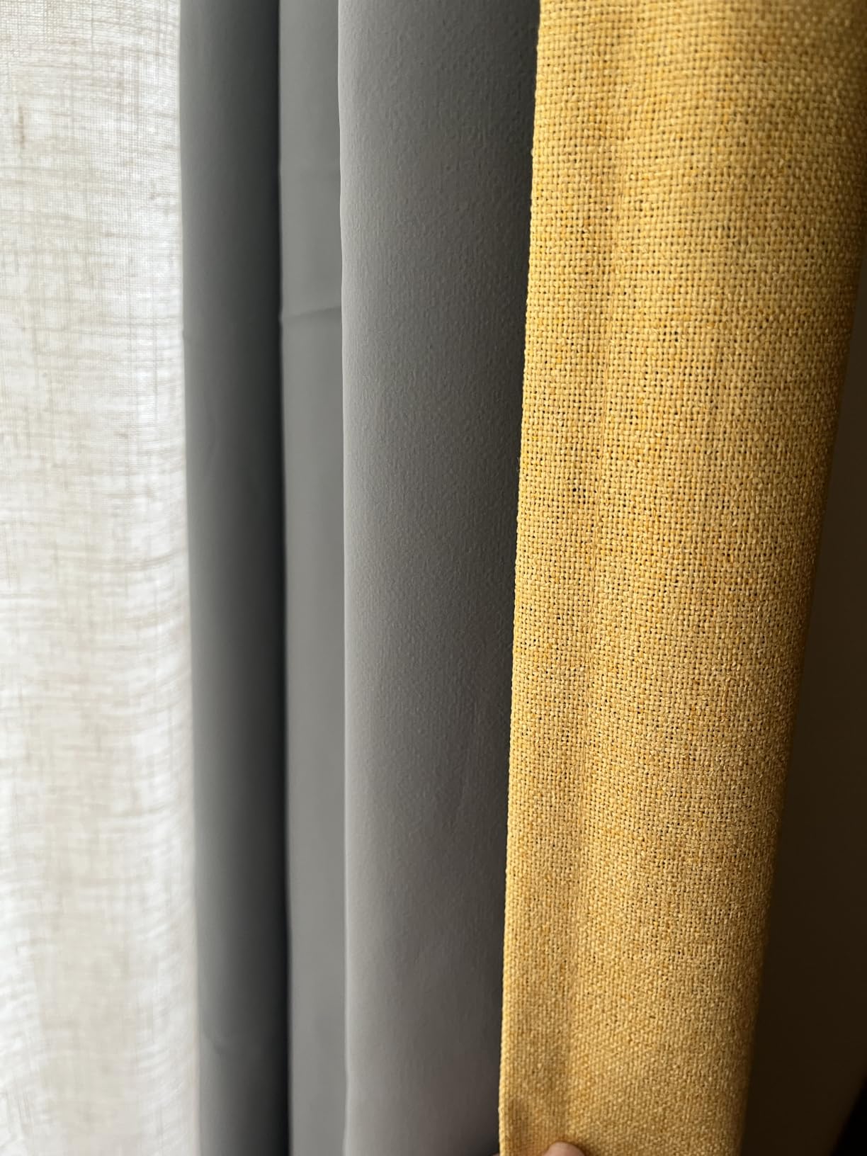 Joydeco 100% Blackout Curtains for Bedroom - Nature Linen 84 Inch Long | Light Blocking 2 Panels Set, Rod Pocket & Back Tabs Living Room Drapes, Thermal Insulated Room Darkening Window Curtains customer photo 1