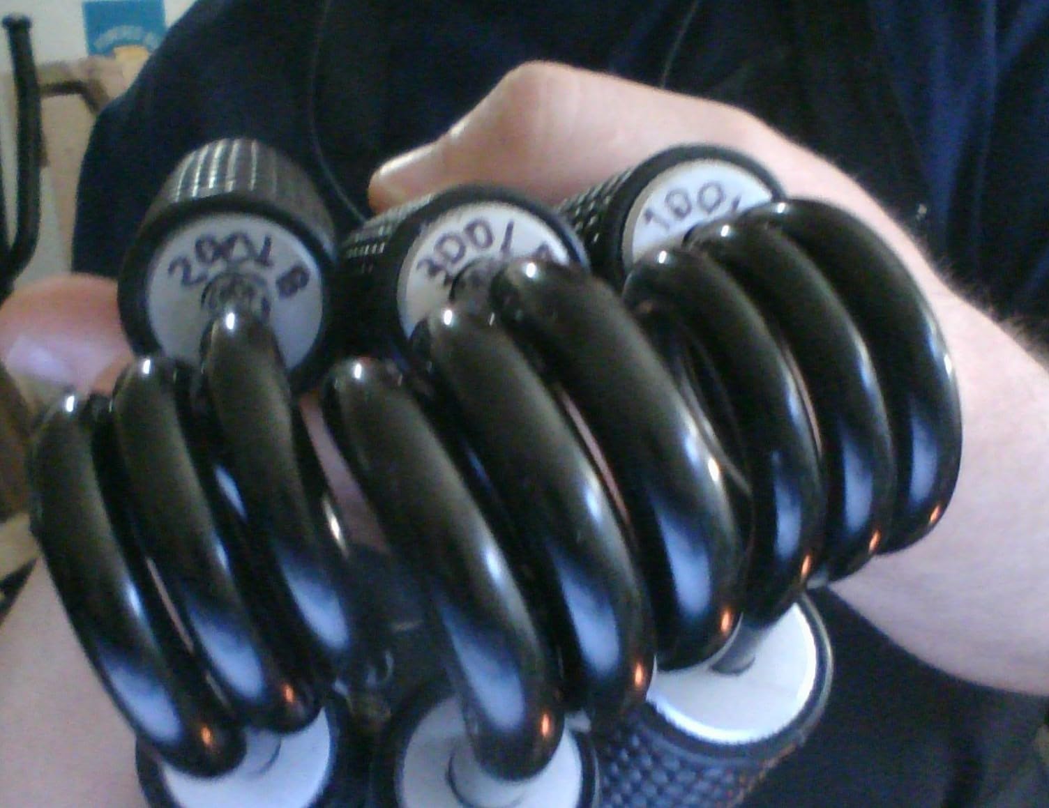 7 Pack Logest Metal Hand Grip Set, 50LB-350LB 7 Levels No Slip Heavy-Duty Grip Strengthener with Gift Box, Great Wrist & Forearm Hand Exerciser customer photo 2