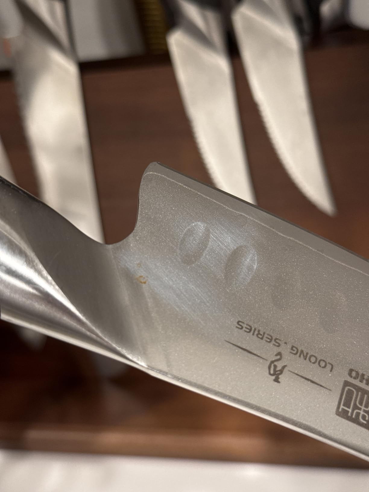 HOSHANHO 7 Inch Japanese Chef Knife, Ultra Sharp Kitchen Santoku Knives | Professional Japanese High Carbon Stainless Steel Kitchen Knife, Cooking Knife with Ergonomic Pakkawood Handle, Gifts customer photo 2