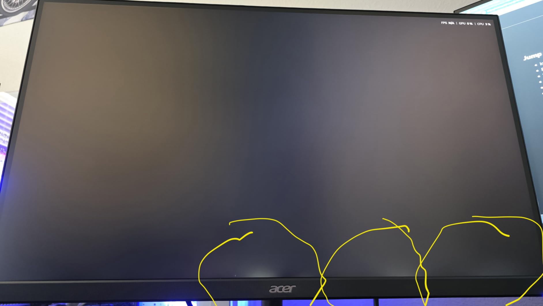 Acer Nitro 27in QHD 2560x1440 IPS 240Hz Gaming XV272U W2bmiiprx | 0.5ms, AMD FreeSync Premium, sRGB 99%, 2xHDMI, DisplayPort, VESA HDR400, Ergo Stand, Speaker customer photo 1
