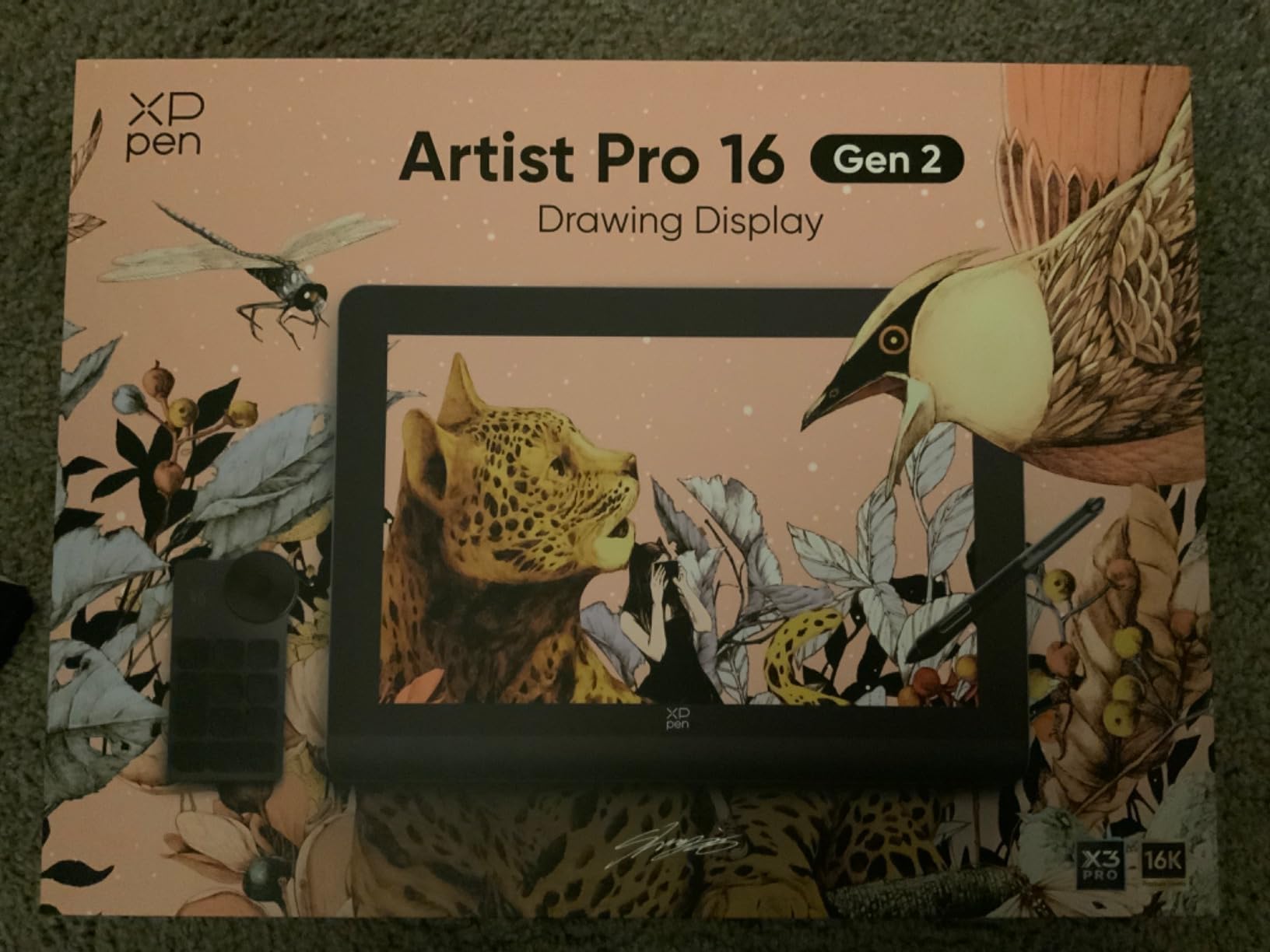 XPPen Artist Pro 14 Gen2 Drawing Tablet with Screen 14 inch Graphic Art Tablet with Full Laminated Anti-Glare Screen 16384 Pressure Levels X3 Pro Battery-Free Stylus 123% sRGB Tilt Stand Mini Keydial customer photo 1