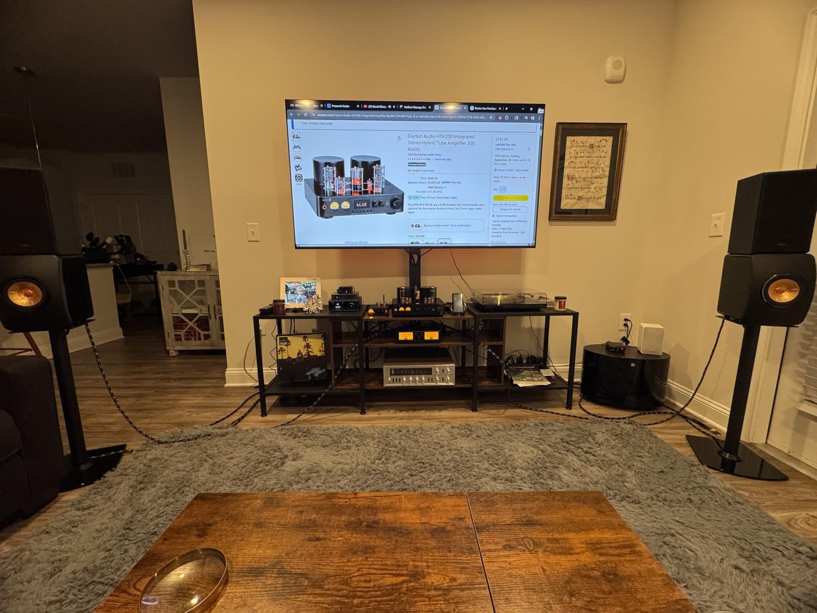 Dayton Audio HTA200 Integrated Stereo Hybrid Tube Amplifier 200 Watts customer photo 1