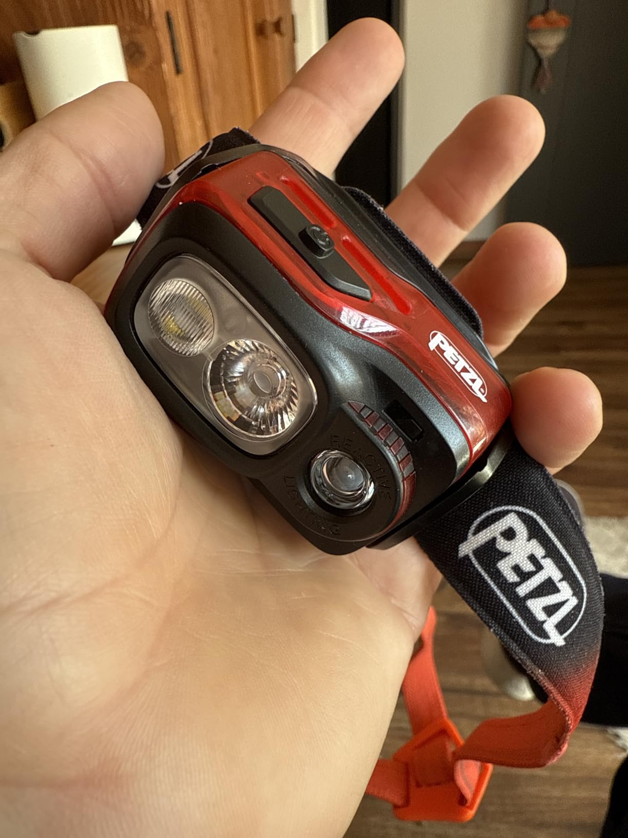 Petzl Swift RL Headlamp - Orange | Lightweight & Rechargeable, 1200 Lumen Light for Trail Running customer photo 1