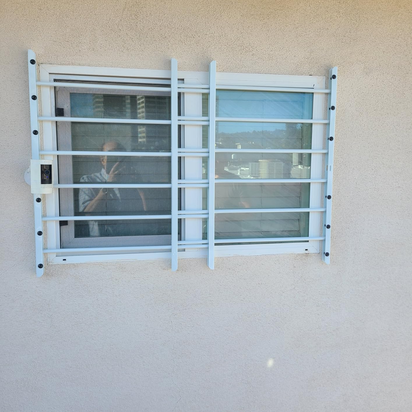 Grisham AWG Fixed Window Security Bars, (Black, 3Bars) 14 3/4