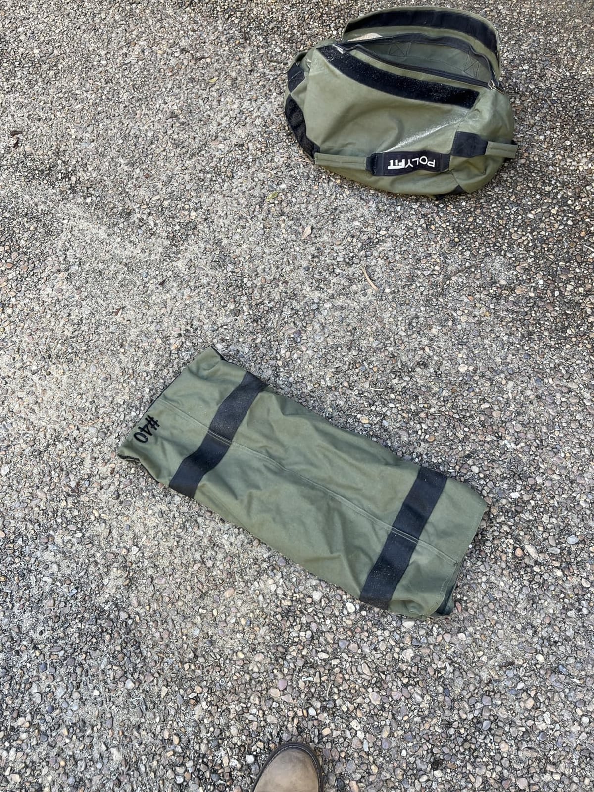 Polyfit Workout Sandbag Pro - Triple Closure Filler Bag | 7 handles, 40/60/80/100 lb sizes customer photo 2