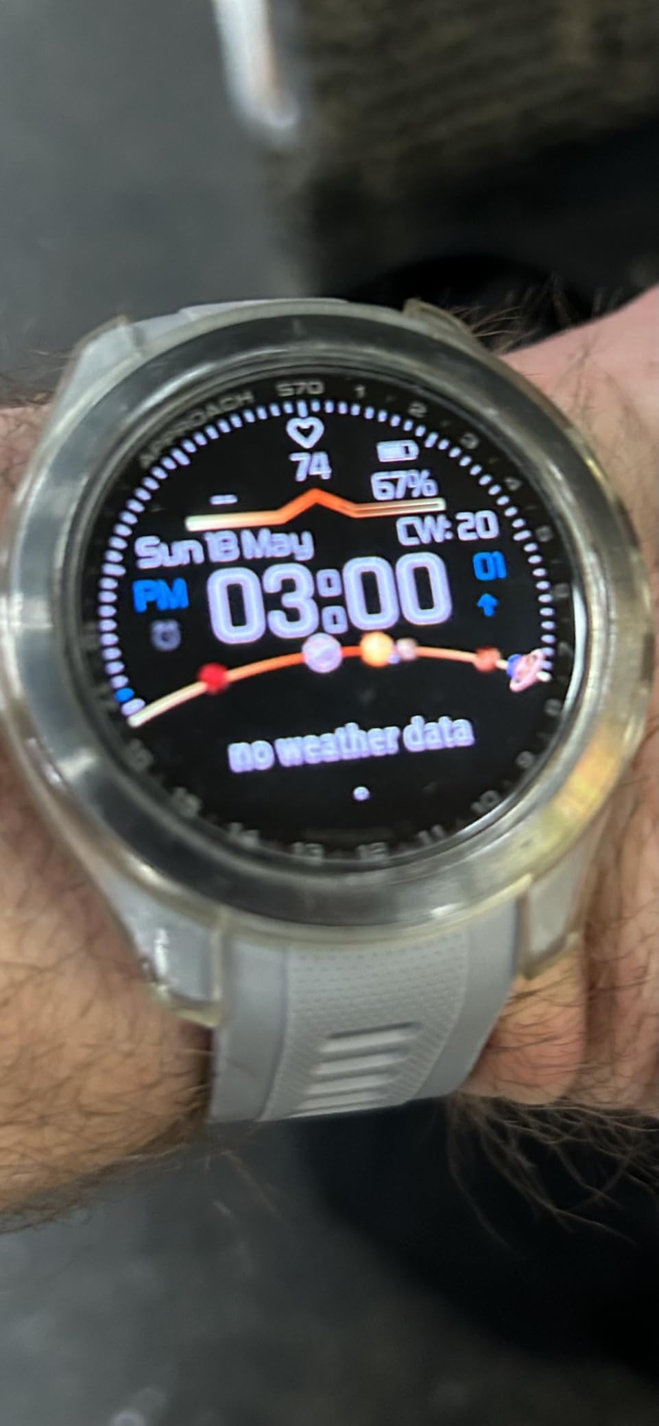 Garmin Approach S70 (Black, 47mm) Golf GPS Smartwatch, 1.4