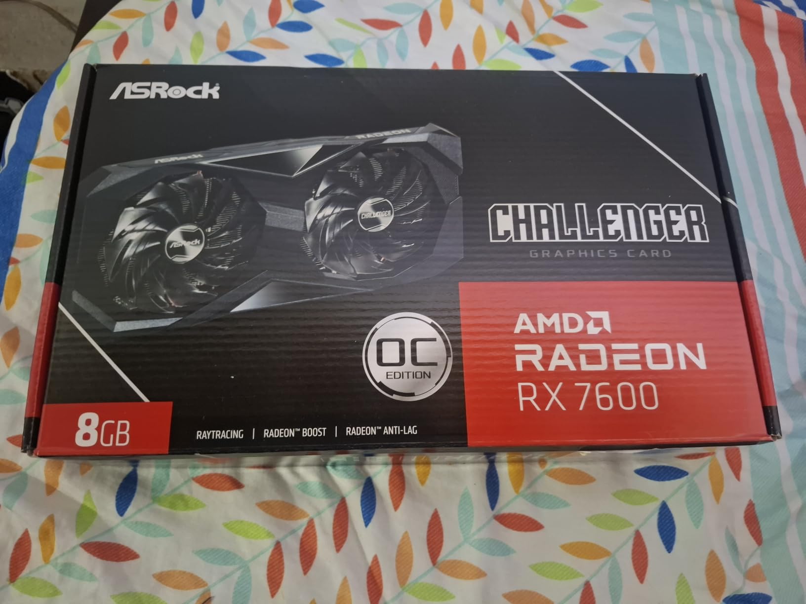 ASRock Radeon RX 7600 Challenger 8GB OC, RDNA 3, 2695MHz Boost, 8GB GDDR6 128-bit, PCIe 4.0, Dual Fans, 0dB Silent, HDMI 2.1, DisplayPort 1.4 customer photo 1