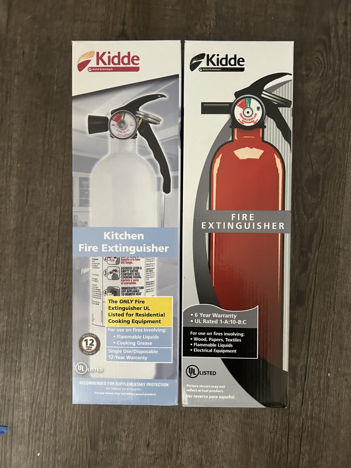 Kidde Kitchen + Home Fire Extinguisher Set, 711A | 1-A:10-B:C, RESSP+FA110G | Residential Extinguisher Combo Set for Small Cooking Oil and Grease Fires + Common Household Fires, 2.5 lb. Dry Chemical customer photo 2