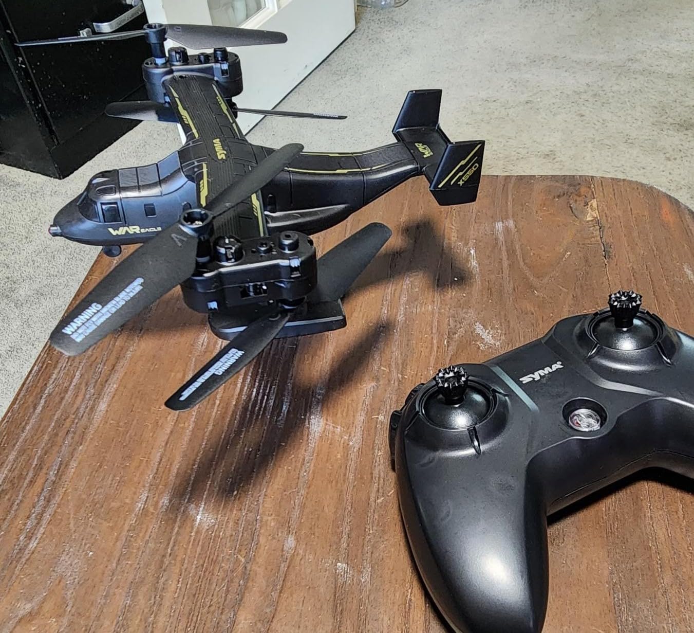 SYMA X550 RC Plane, 4CH Tiltrotor for Kids & Beginners, Stunt Flight | 6 Stunt Moves with 360° Flips, Spins, Climbing Spins, Circles and Jumps, Plus One-key Takeoff/Landing and 2 Speeds customer photo 1
