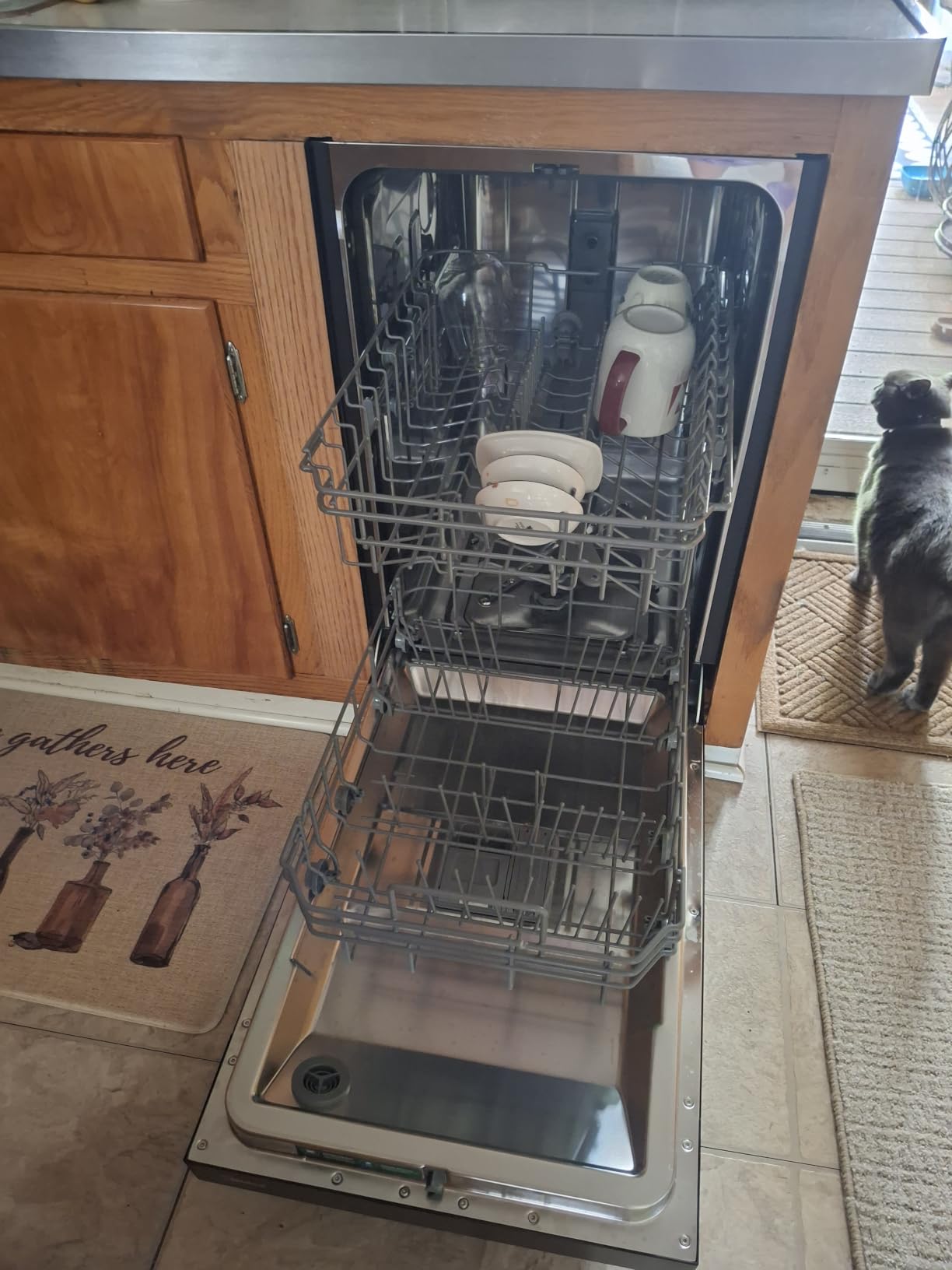 Midea 18 Inch Built-in Dishwasher, Slim Space-Saving Design with 8 Place Settings, 6 Washing Programs & Stainless Steel Tub, Energy Star Certified Dishwasher with Heated Dry & High Temp Wash, Silver customer photo 2