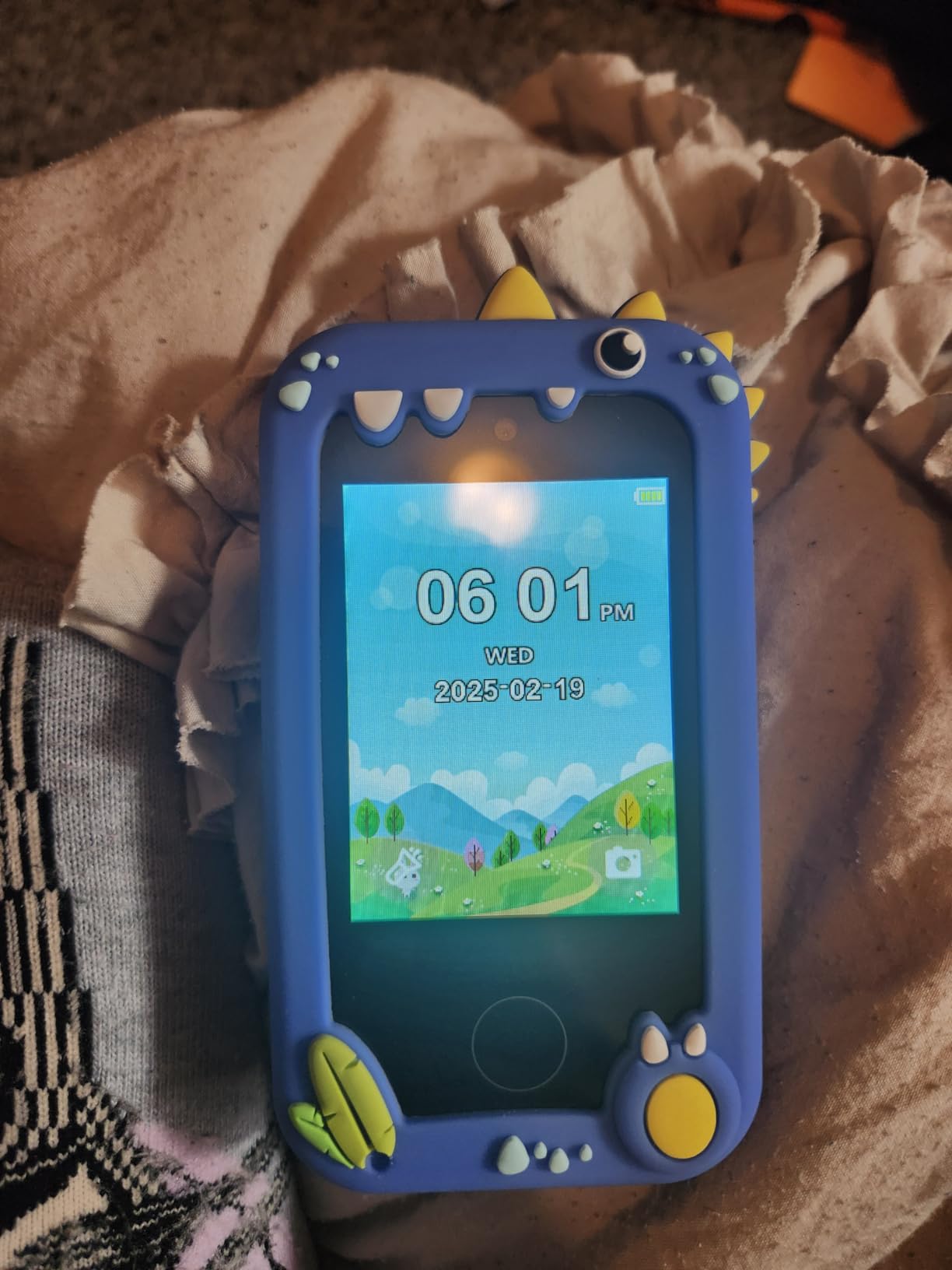 KOKODI Kids Smart Phone Toys, Birthday Gifts Idea Dinosaur Toys for 3 4 5 6 7 8 Year Old Boys, Touchscreen HD Digital Dual Video Camera, Preschool Learning Toy customer photo 2