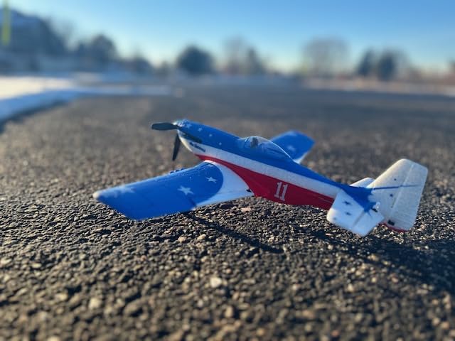 volantexrc RC Plane, 4CH Remote Control Airplane for Beginners & Adults | P51D Mustang Fighter RTF, 6-Axis Gyro, 3 Modes & Aerobatics, Easy to Fly, 2.4GHz Radio Controlled Aircraft, Red customer photo 2