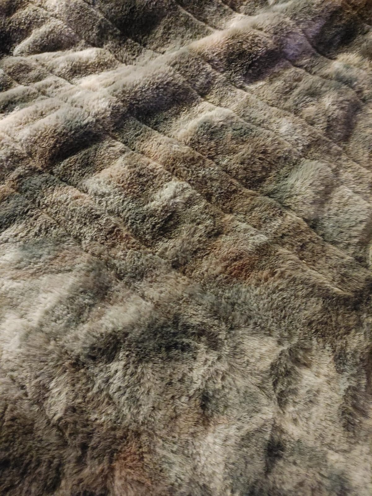 MAXEVE Electric Heated Throw Faux Rabbit Fur Blanket 8 Heating Levels | 8-Hour Auto Off, Fast Heating, Warm, Washable, Over-Heat Protection, ETL Certified, Grey customer photo 1